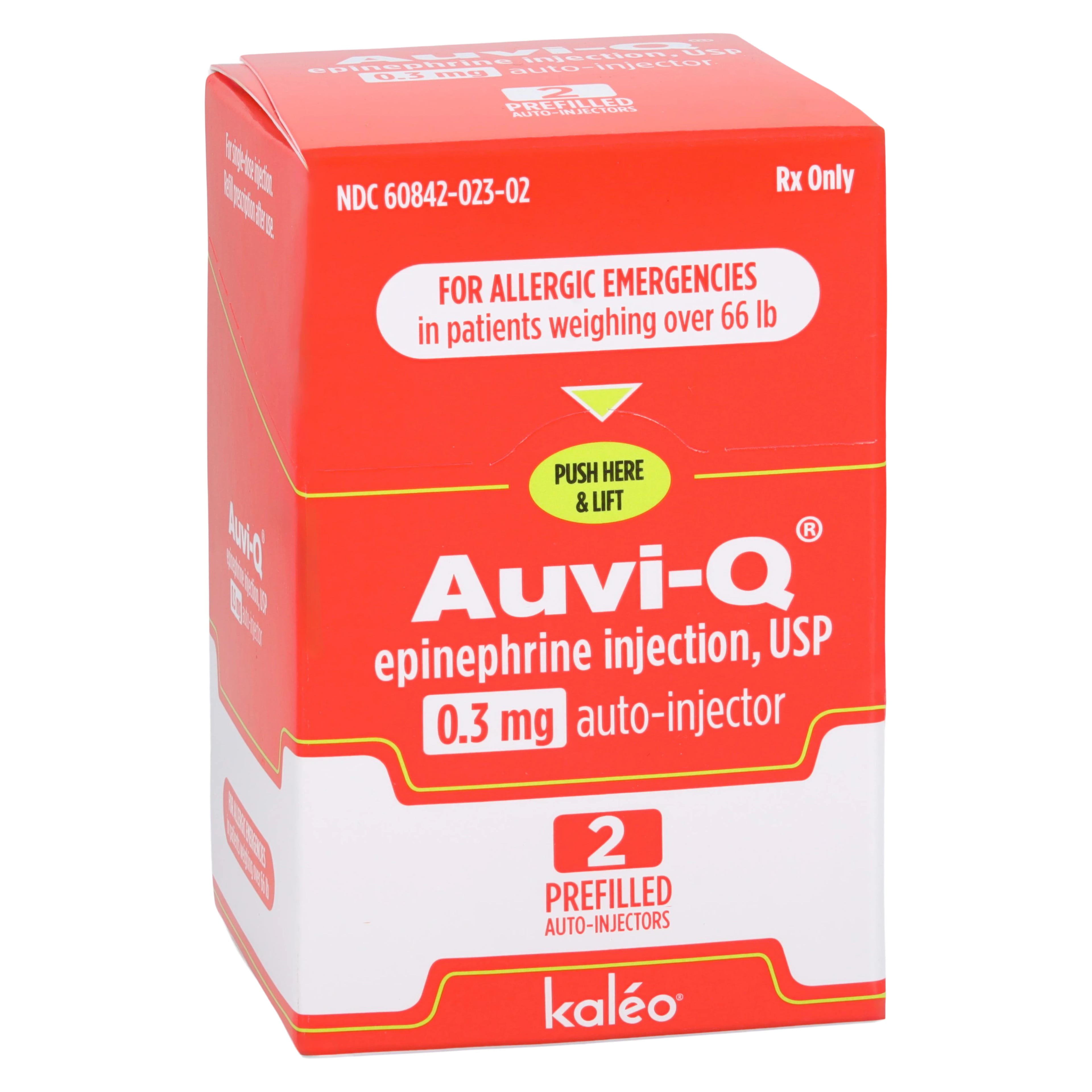 Auvi-Q Epi Auto-Injector, 0.3mg, 2/Package