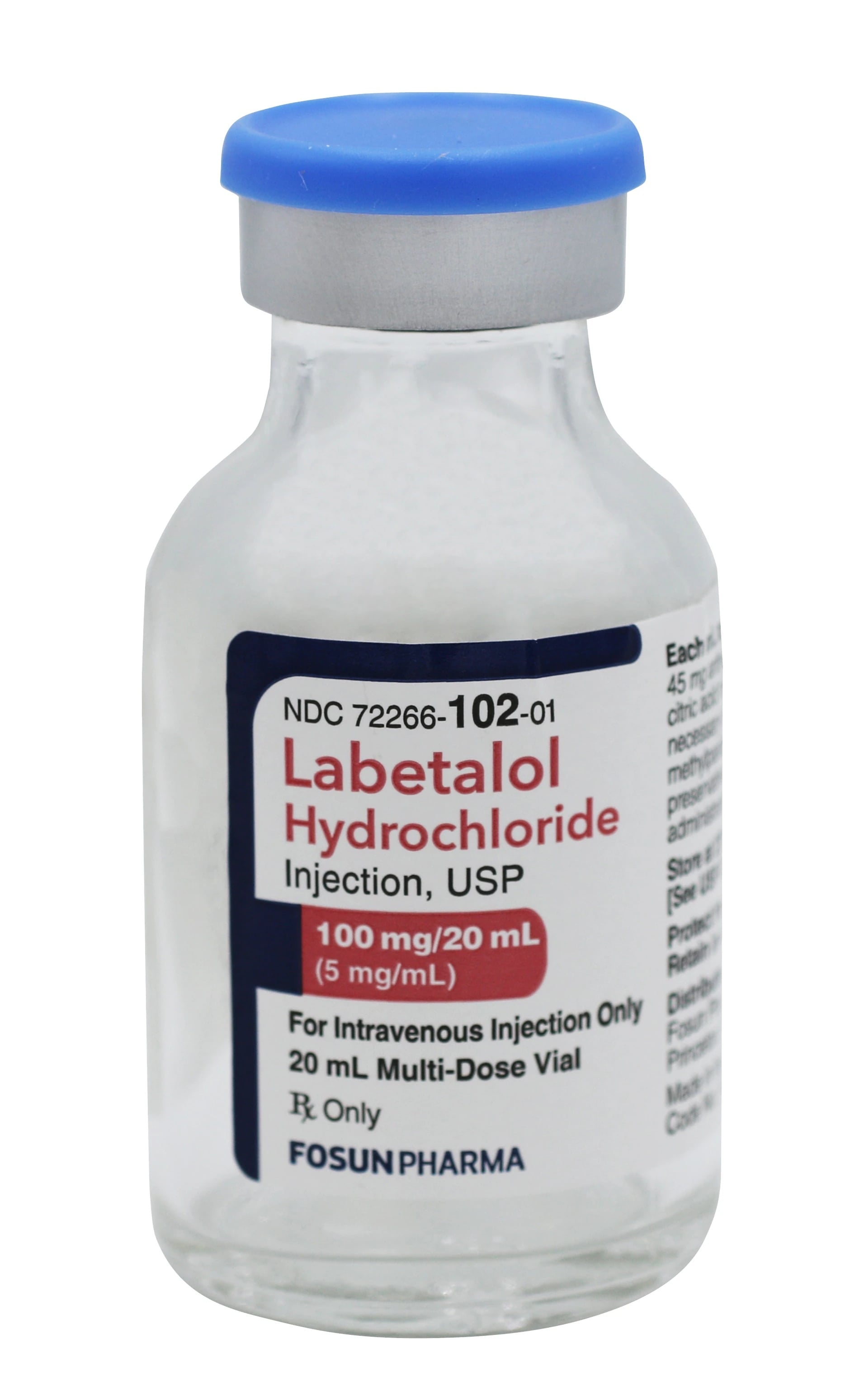 Labetalol HCl Injection, 5mg/mL, MDV, 20mL Vial