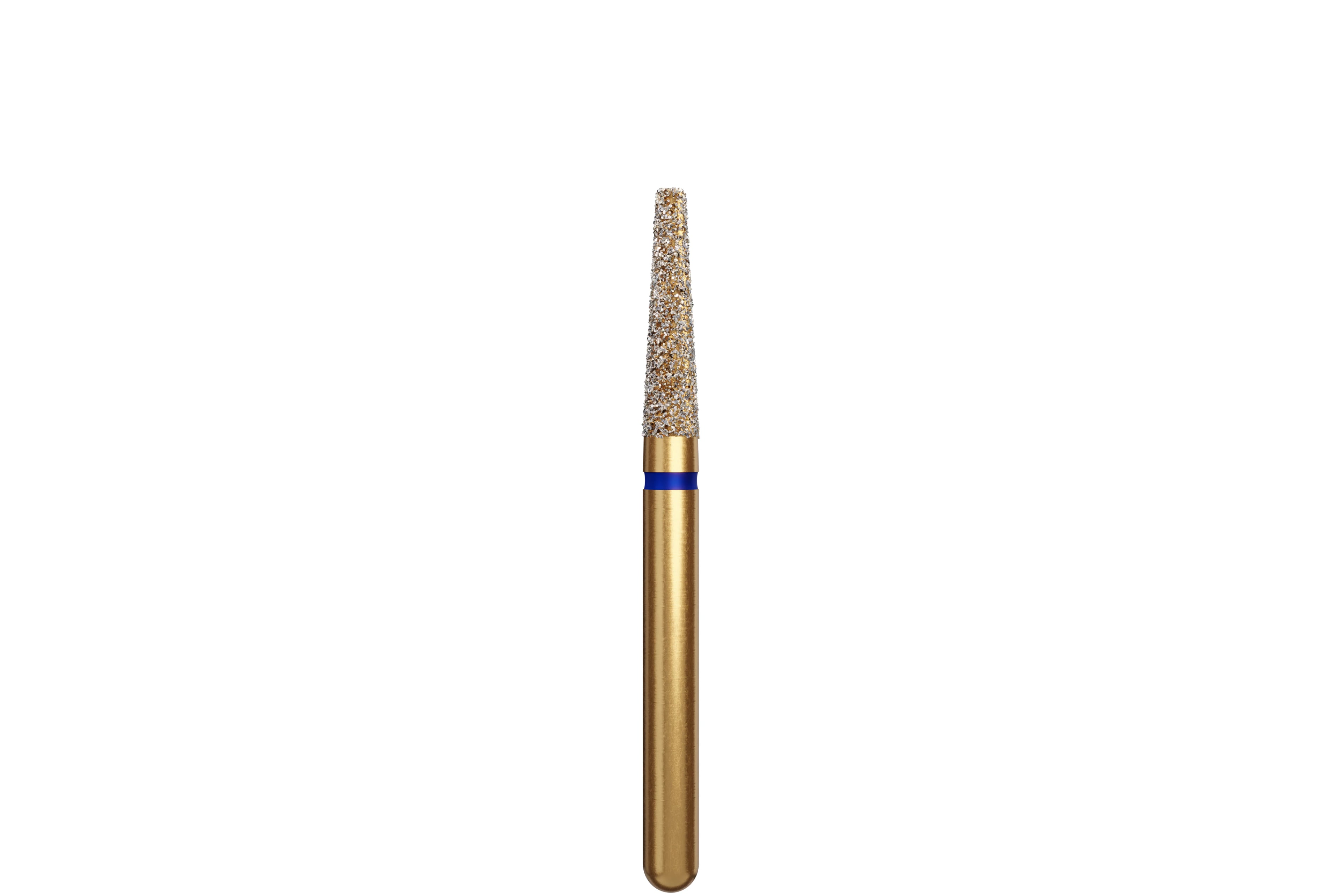 Coltene Alpen Multi-Use Multilayer Diamond Bur, FG, Medium Grit, Flat End Taper, #846-018, 1.8 mm Head Diameter, 7 mm Head Length, 5/Pkg