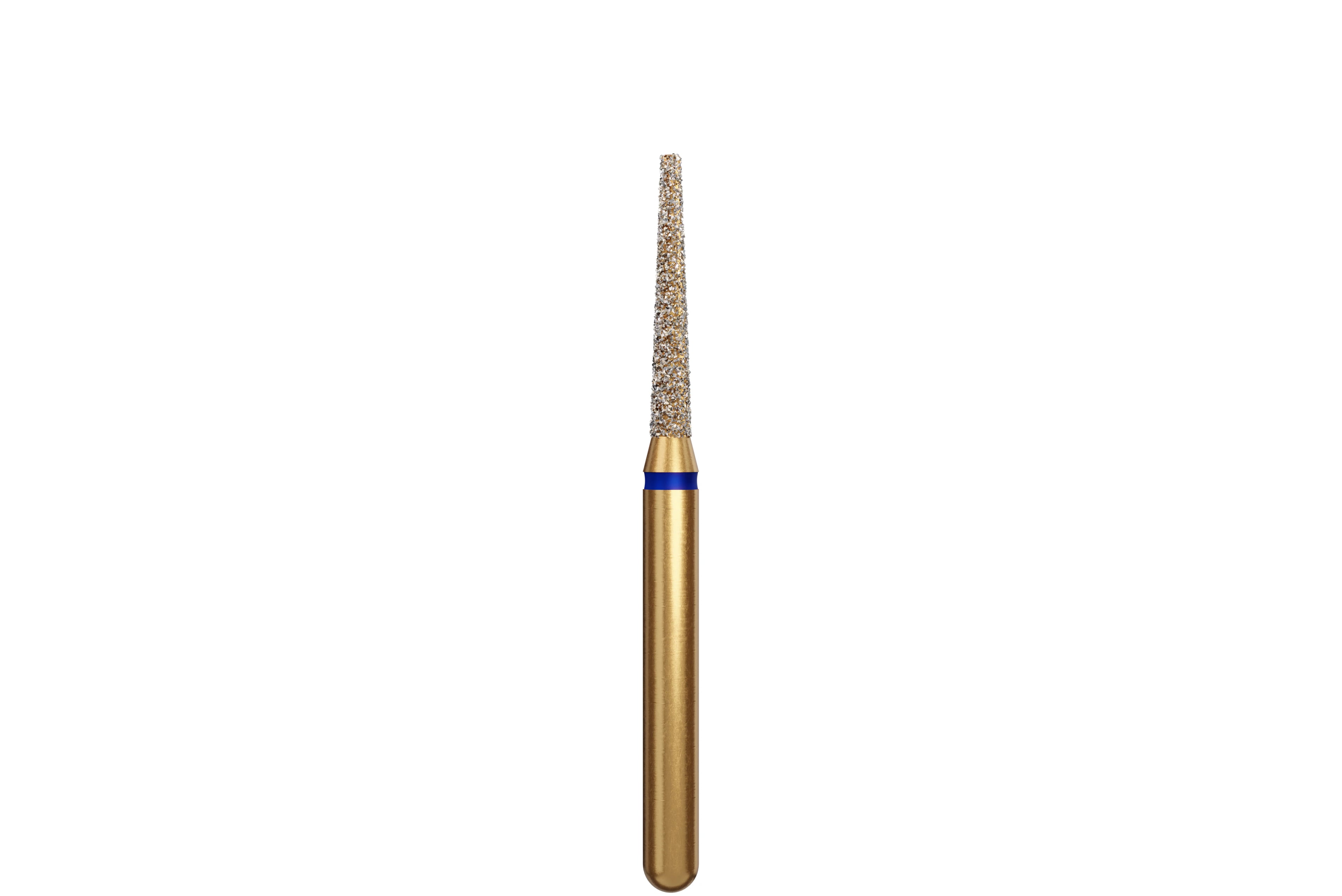 Coltene Alpen Multi-Use Multilayer Diamond Bur, FG, Medium Grit, Flat End Taper, #847-014, 1.4 mm Head Diameter, 8 mm Head Length, 5/Pack