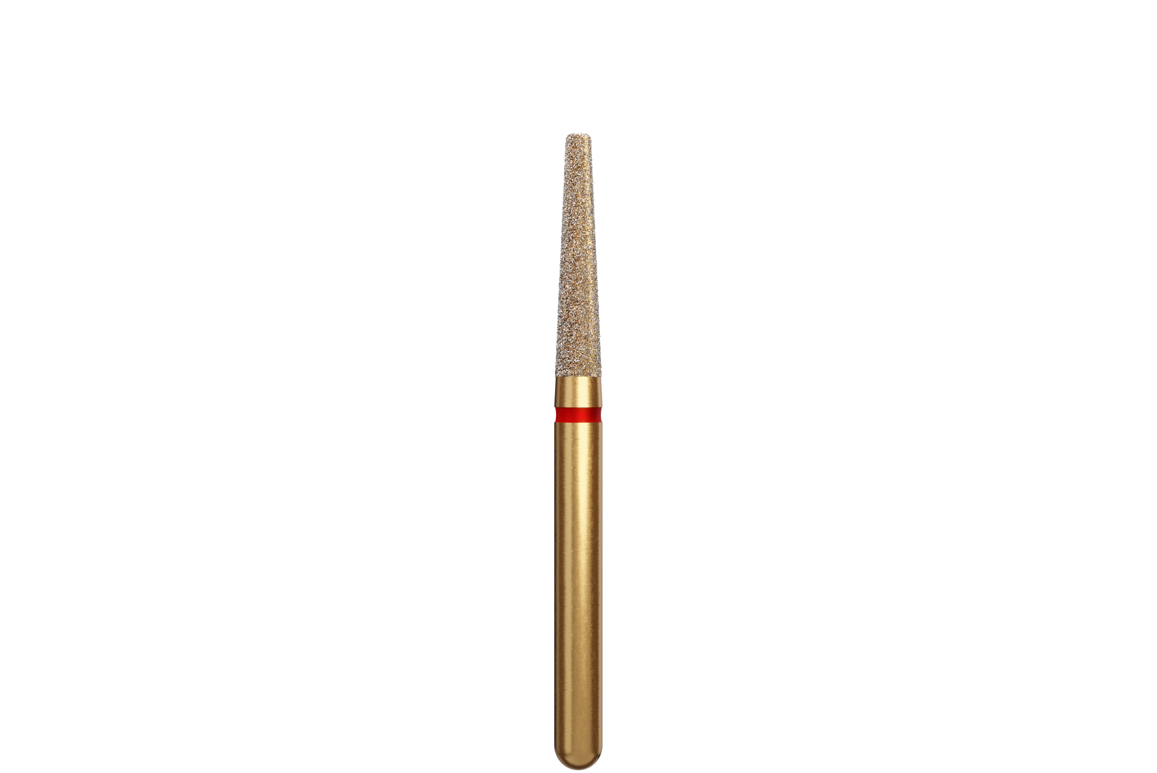 Coltene Alpen Multi-Use Multilayer Diamond Bur, FG, Fine, Round Edge Taper, #847R-016, 1.6 mm Head Diameter, 8 mm Head Length, 5/Pkg