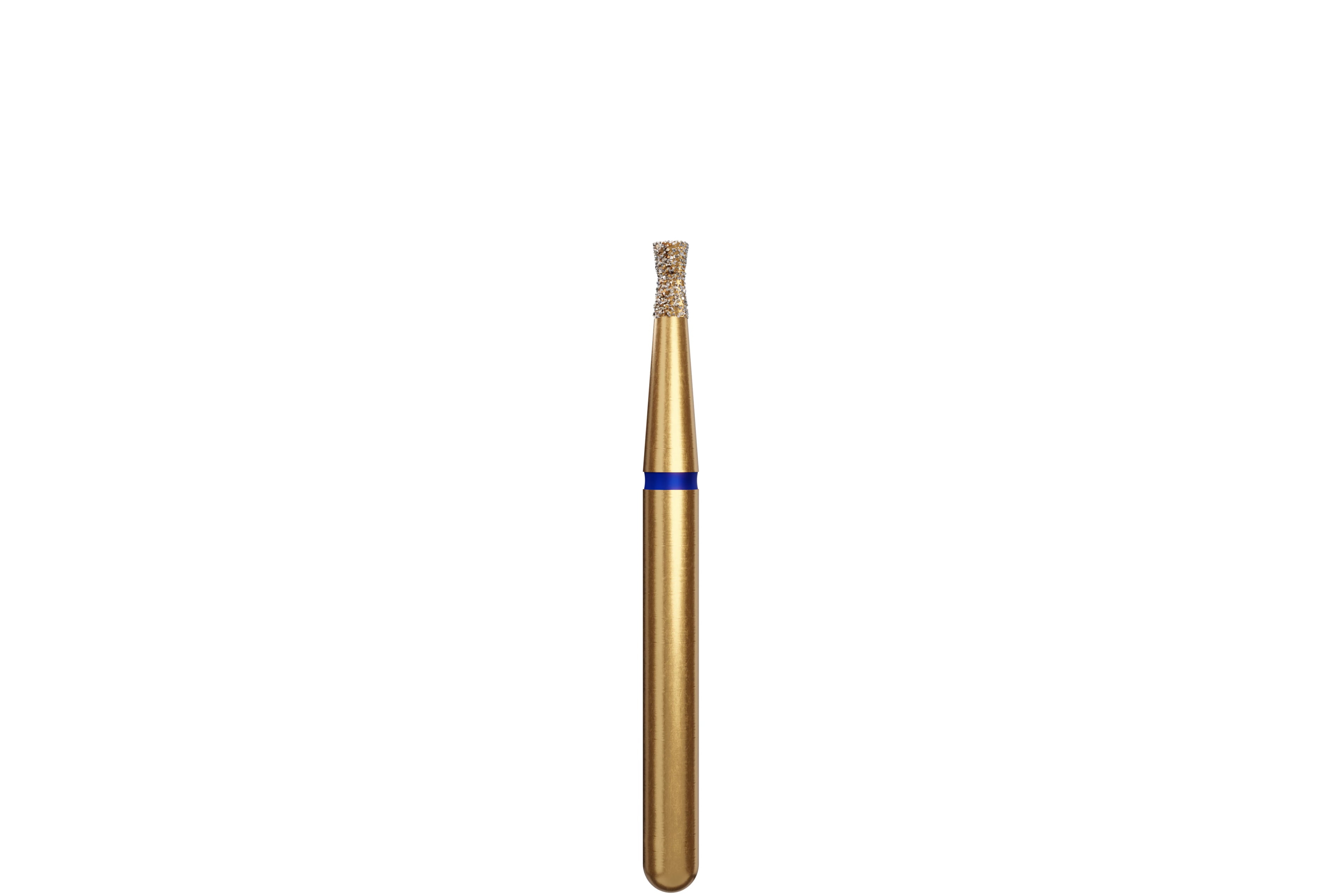 Coltene Alpen Multi-Use Multilayer Diamond Bur, FG, Medium Grit, Inverted Cone with Collar, #806-012, 1.2 mm Head Diameter, 2.2 mm Head Length, 5/Pkg