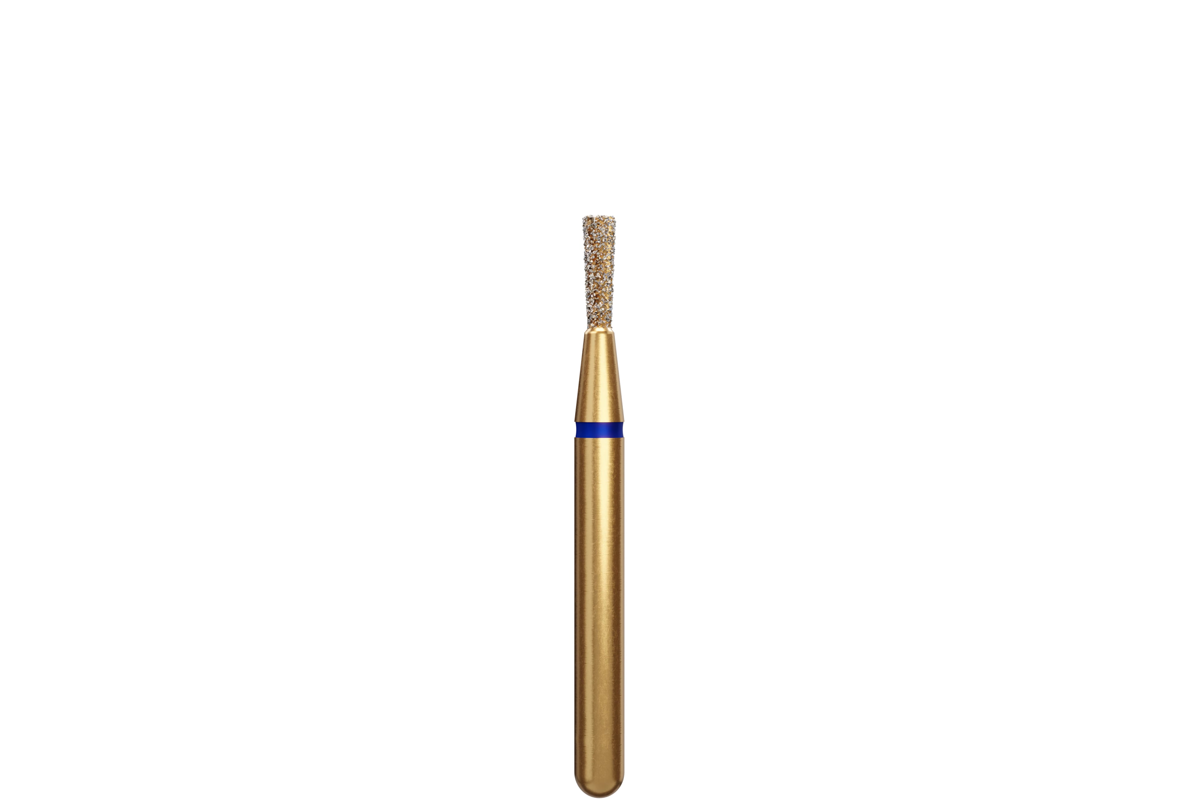 Coltene Alpen Multi-Use Multilayer Diamond Bur, FG, Medium Grit, Inverted Cone, #807-012, 1.2 mm Head Diameter, 3.5 mm Head Length, Blue Ring, 5/Pkg