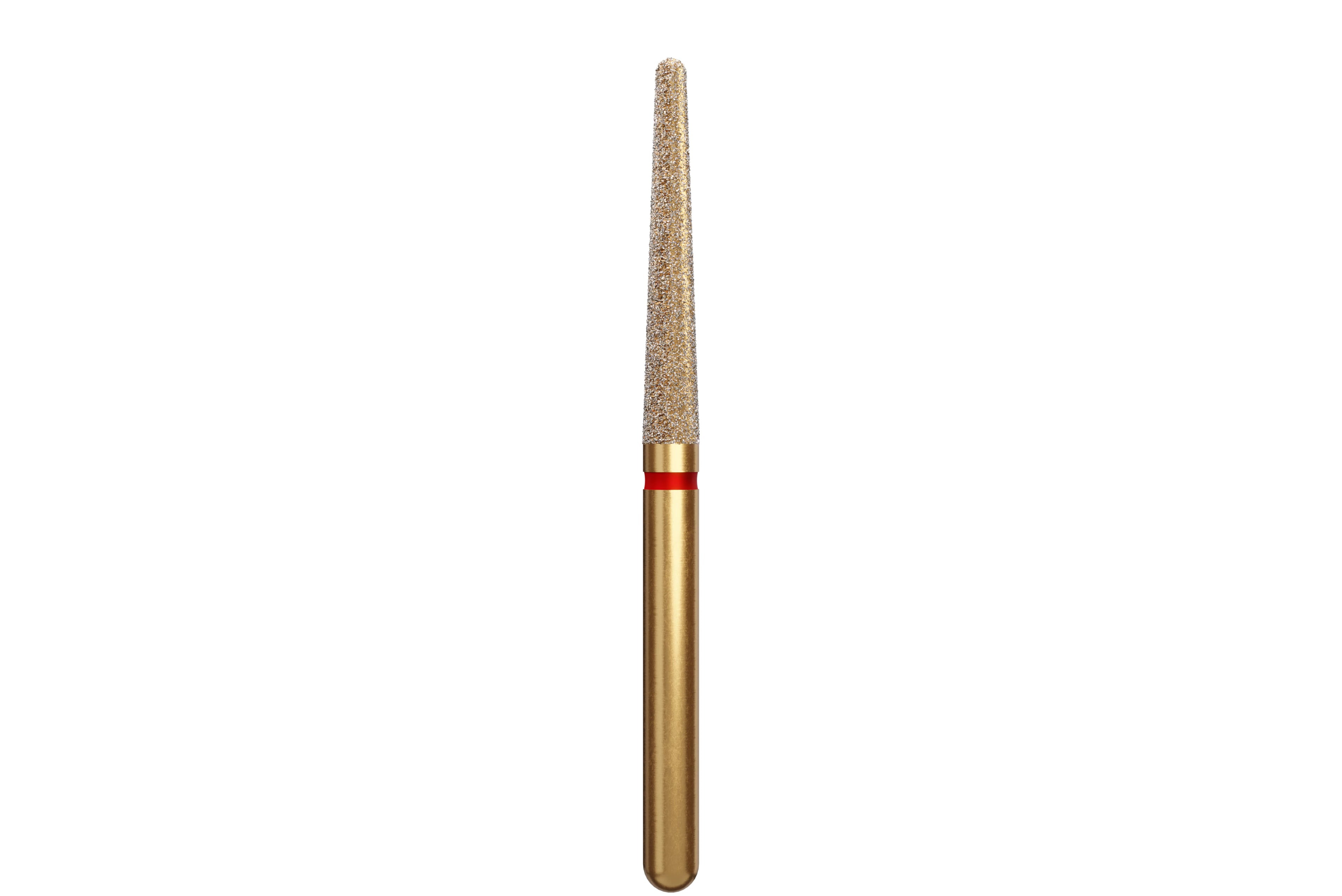 Coltene Alpen Multi-Use Multilayer Diamond Bur, FG, Fine Grit, Round End Taper Long, 1.8 mm Head Diameter, 11 mm Head Length, 5/Pkg, #856L (G856L-314-018-11.0)