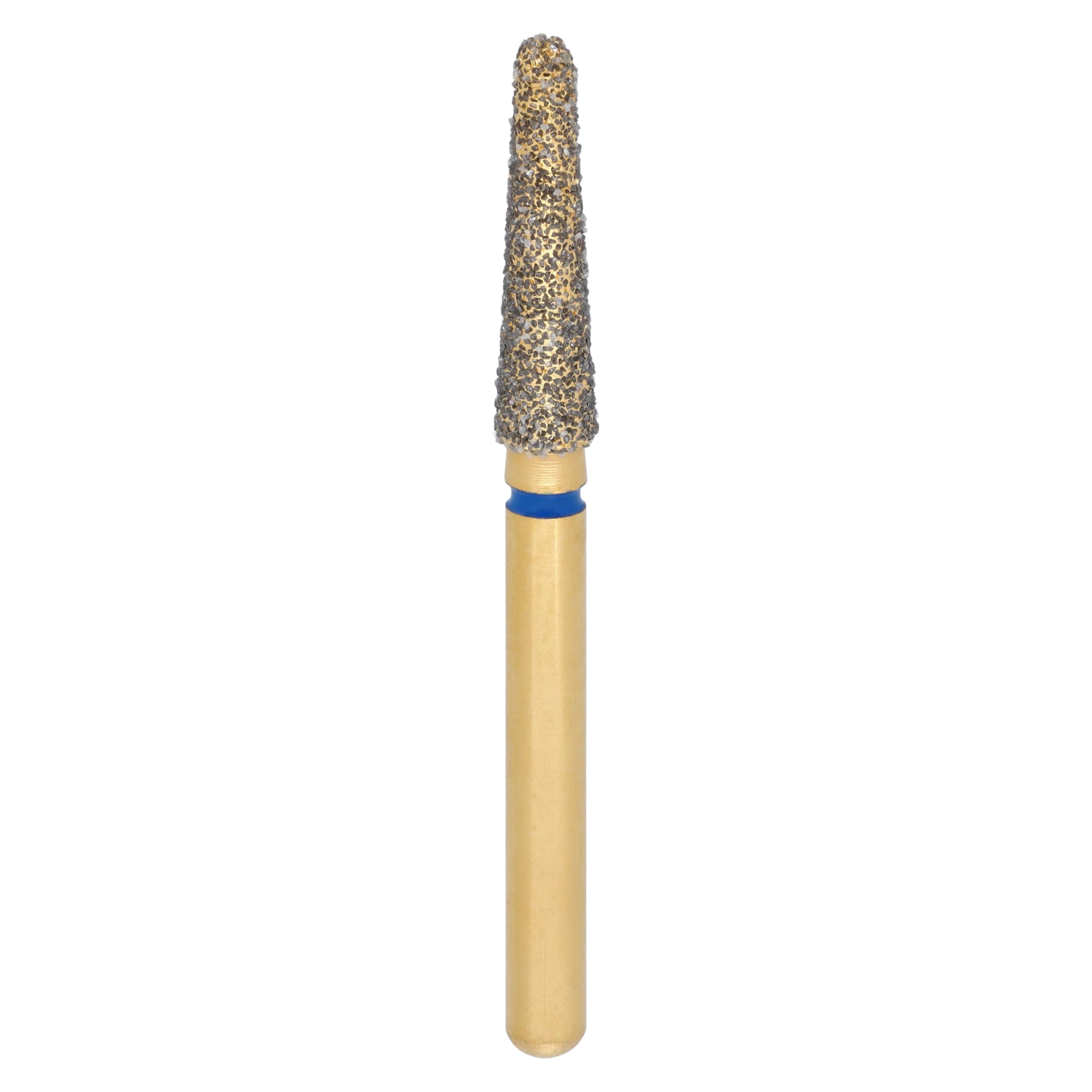 Coltene Alpen Multi-Use Diamond Bur, FG, Round End Taper, Medium Grit, #856-021, 2.1mm Head Diameter, 5/Pkg