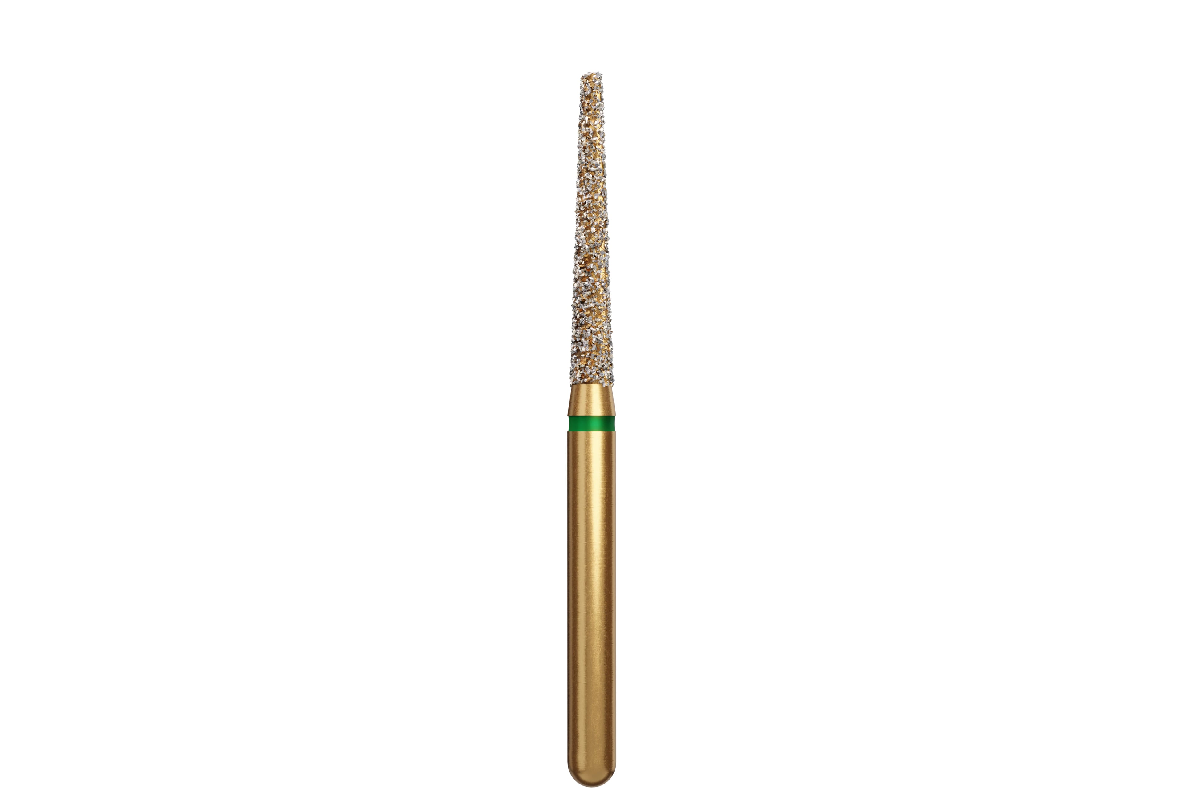 Coltene Alpen Multi-Use Multilayer Diamond Bur, FG, Coarse, Flat End Taper, #848-016, 1.6 mm Head Diameter, 10 mm Head Length, 5/Pack