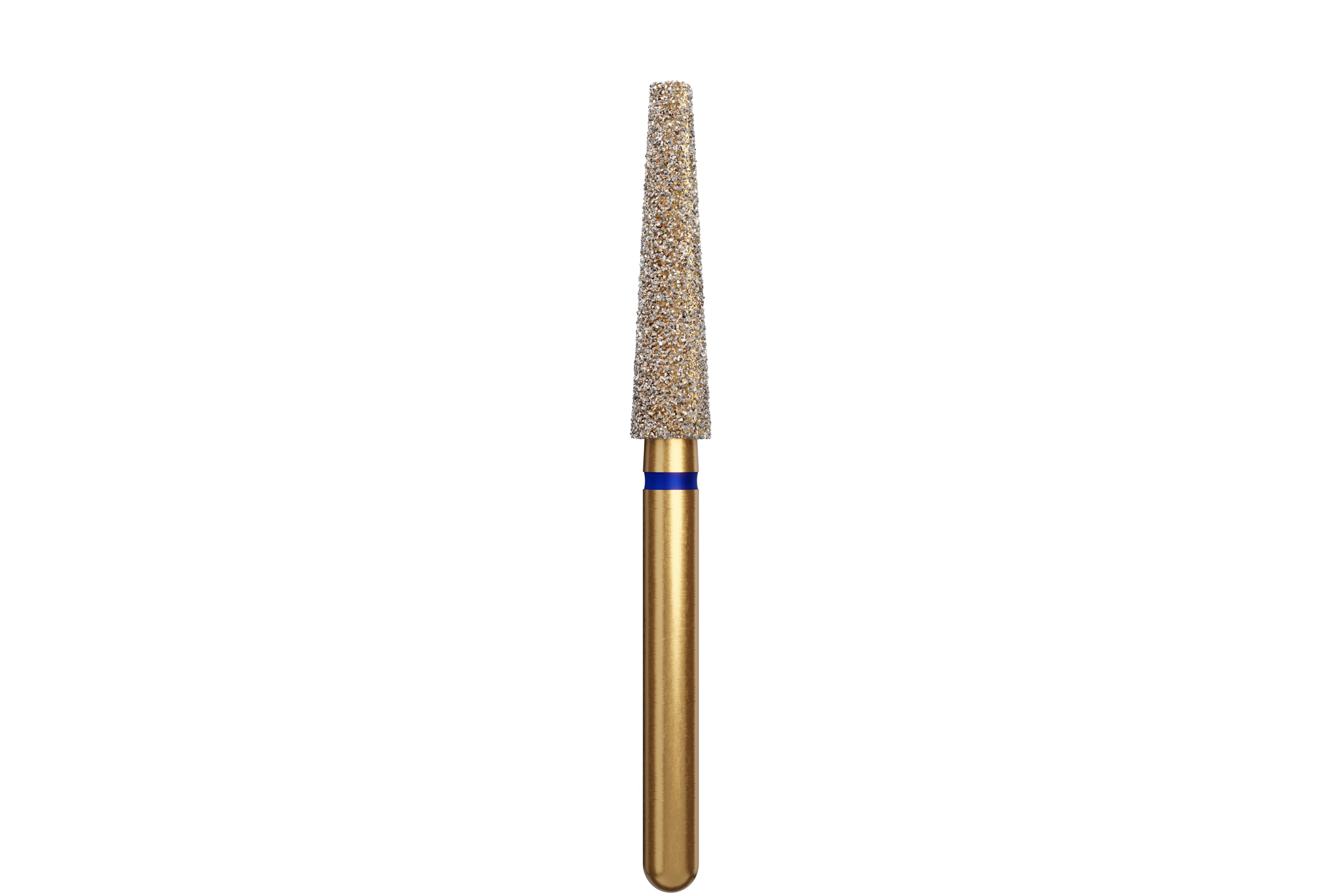 Coltene Alpen Multi-Use Multilayer Diamond Bur, FG, Medium Grit, Flat End Taper, #848-023, 2.3 mm Head Diameter, 10 mm Head Length, 5/Pack