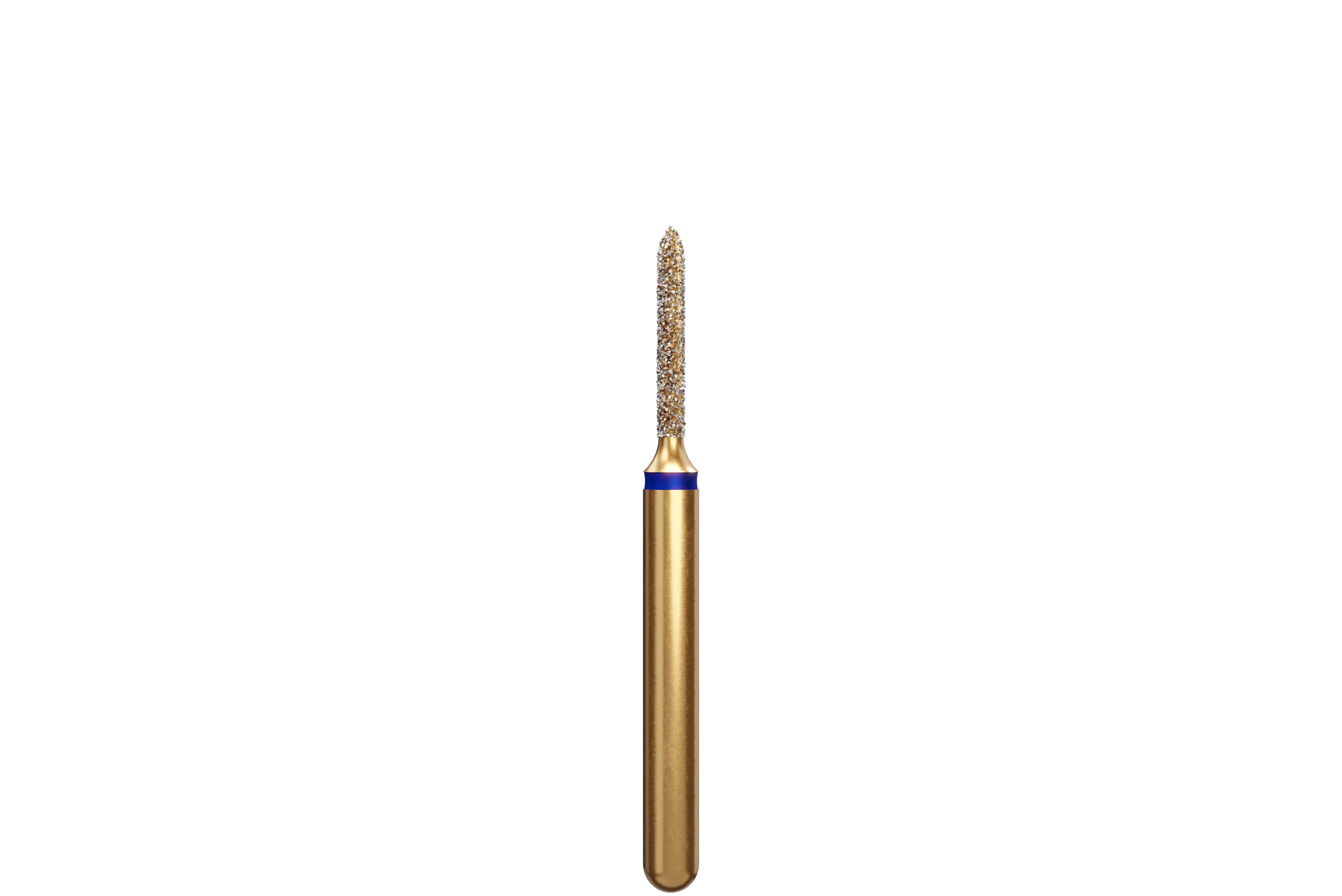 Coltene Alpen Multi-Use Multilayer Diamond Bur, FG, Medium Grit, Beveled Cylinder/Torpedo, #877-010, 5/Pkg