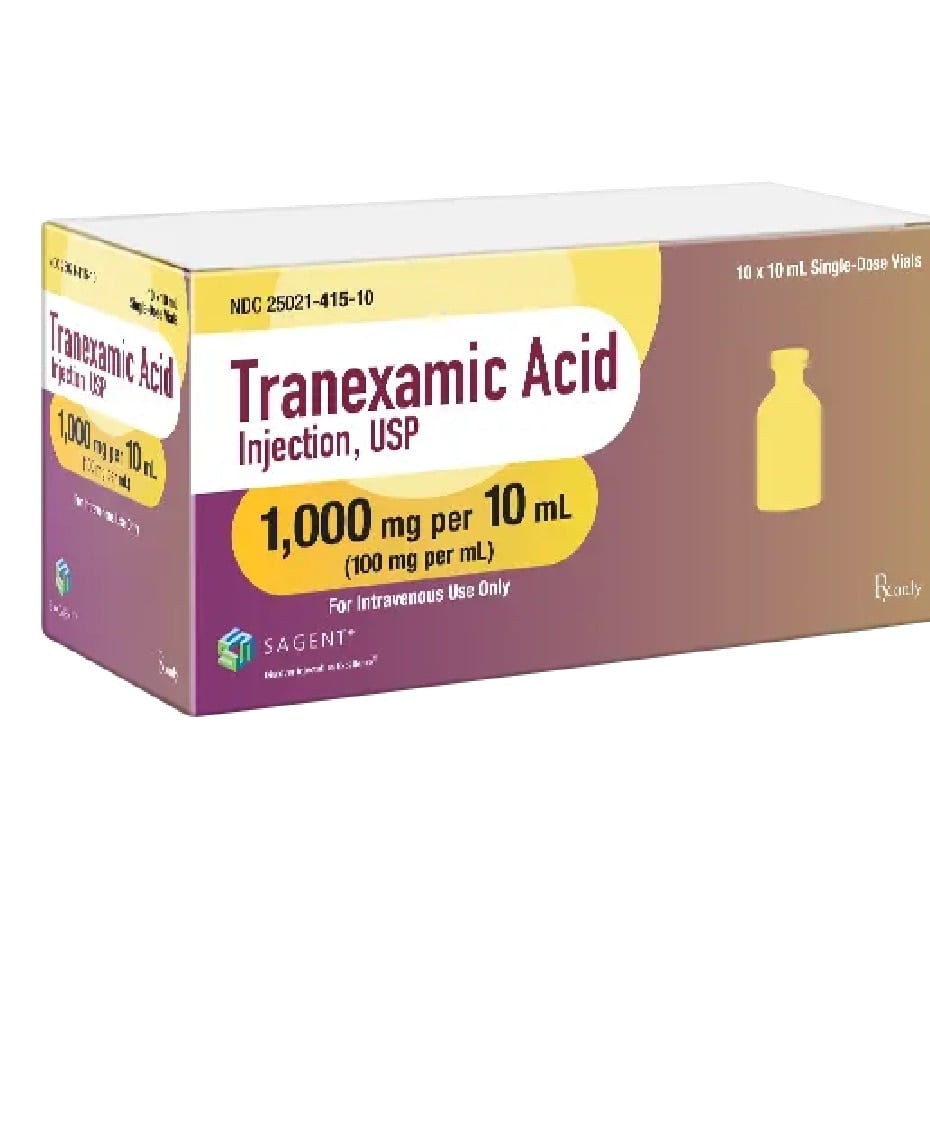 Tranexamic Acid Injection SDV 100mg/mL 10mL, 10/Package