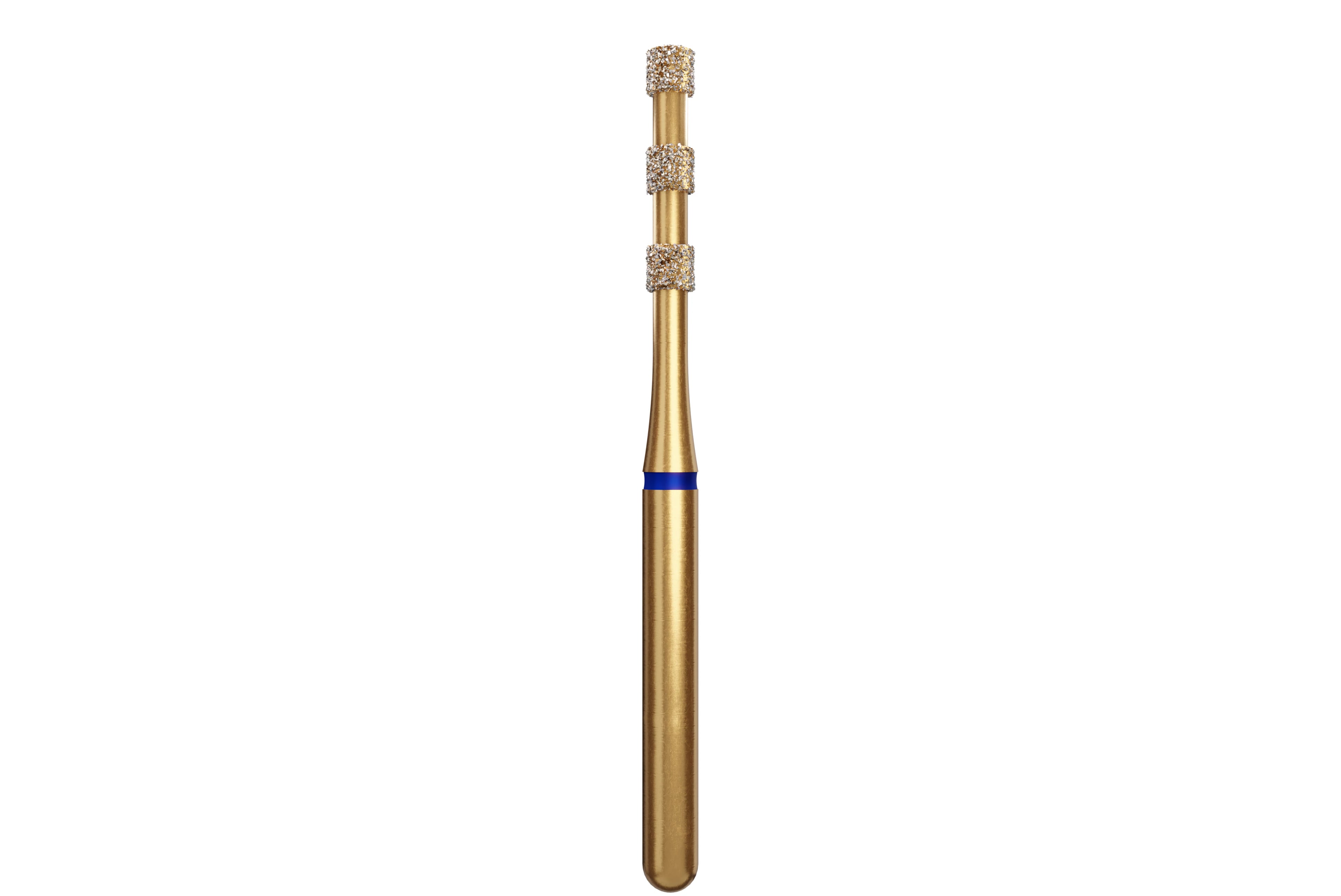 Coltene Alpen Multi-Use Multilayer Diamond Bur, FG, Medium, Blue, Depth Marker #834-016, 1.6 mm Head Diameter, 6.8 mm Head Length, 5/Pkg