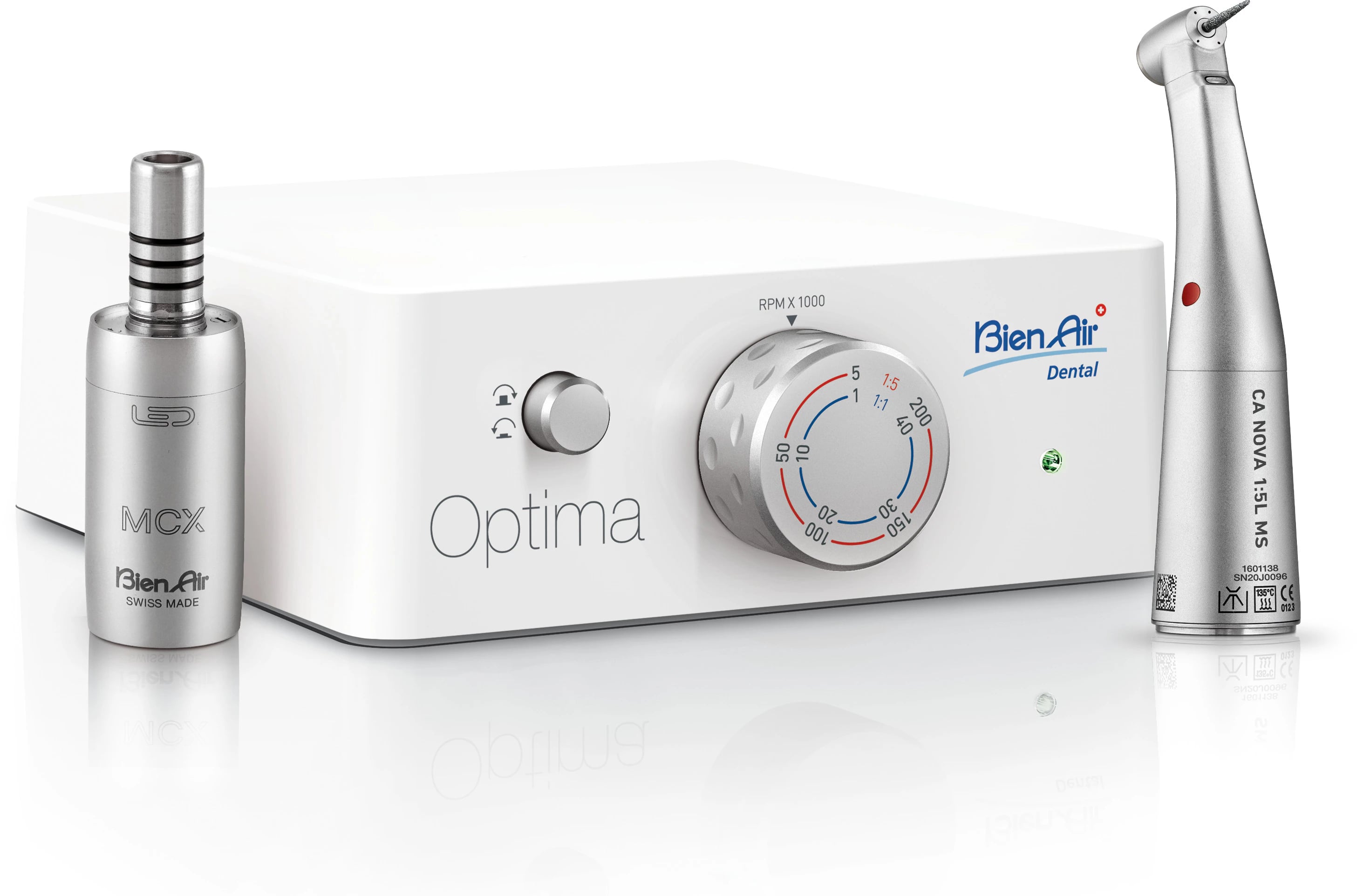 Bien Air Optima MCX Electric Starter Package, High Speed Handpiece, LED, 1705000-001