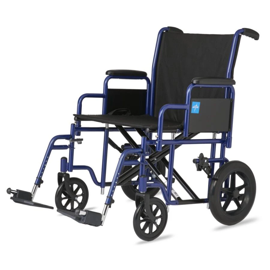 Medline Bariatric Transport Chair, 450 lb Capacity