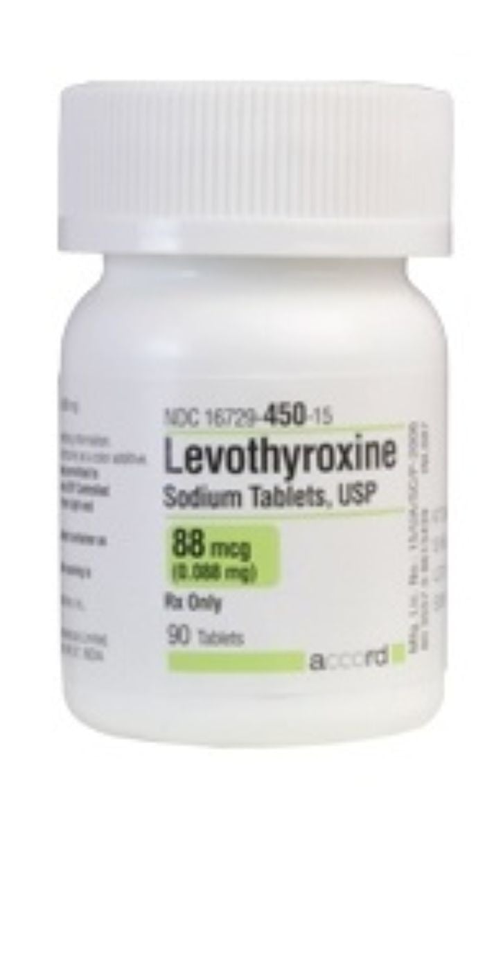 Levothyroxine Sodium Tablets, 88 mcg, 90/Bottle