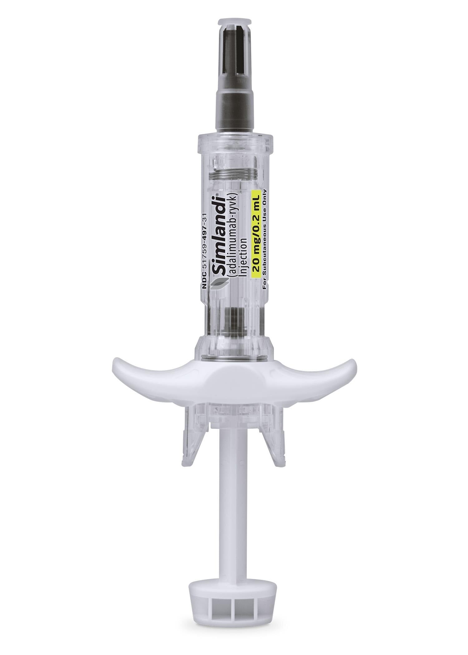 Simlandi (adalimumab-adaz) Injection 20mg Prefilled Syringe, 0.2mL, 2/Package