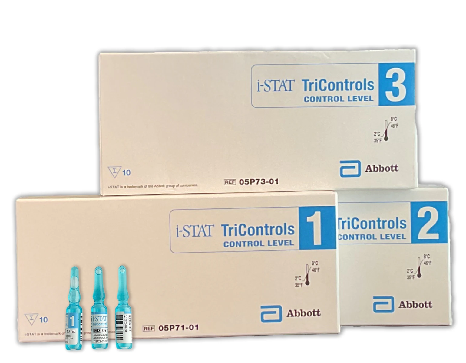 Abbott i-STAT hs-TnI Control Level 3, High Sensitivity Troponin I, 6x1mL, 6 Bottles/Box
