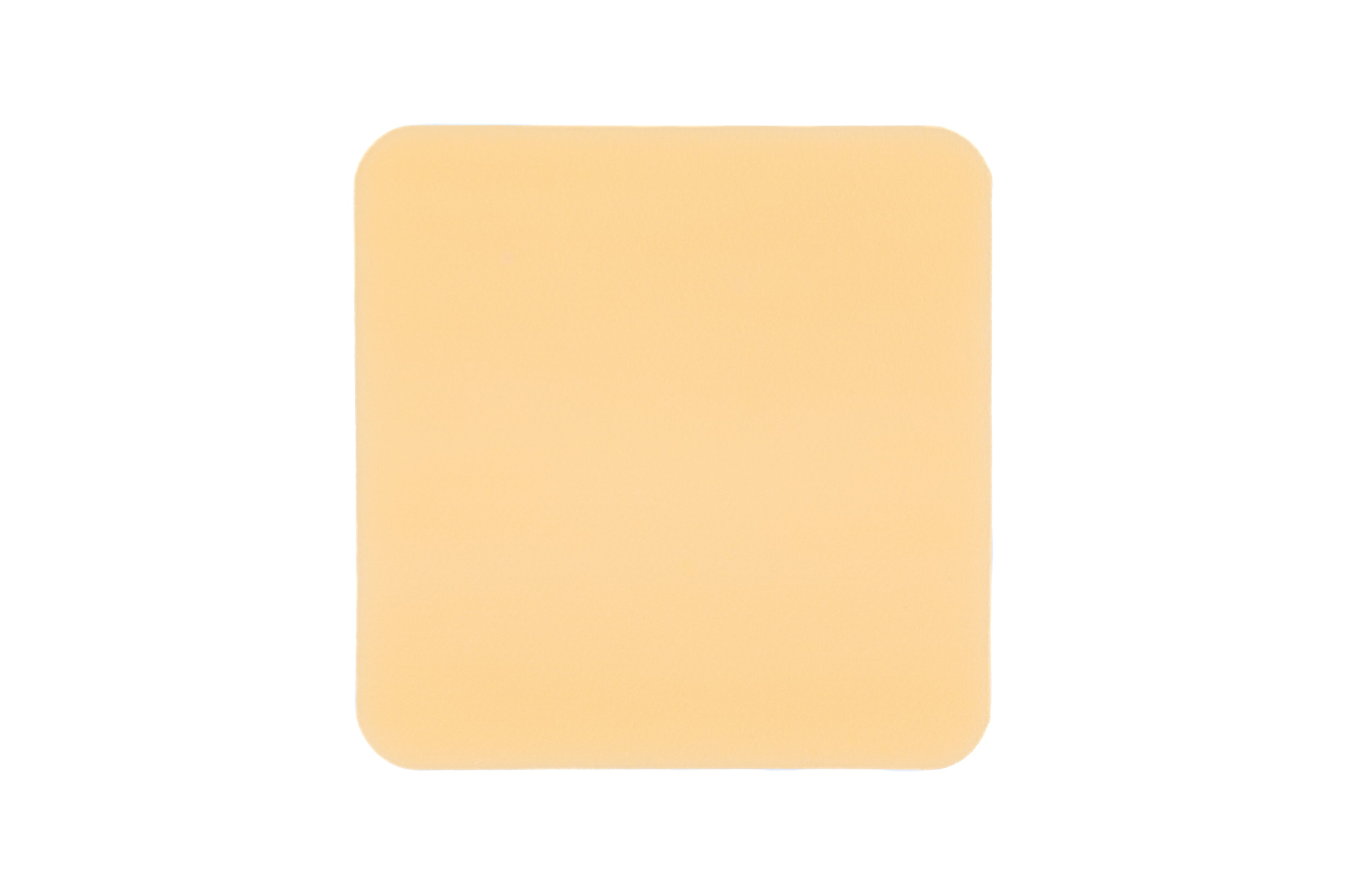 ZeniFOAM Gentle Polyurethane Foam Non-Border Dressing, 2x2" Sterile Square, Non-Adherent Silicone Adhesive, Tan, Absorbent