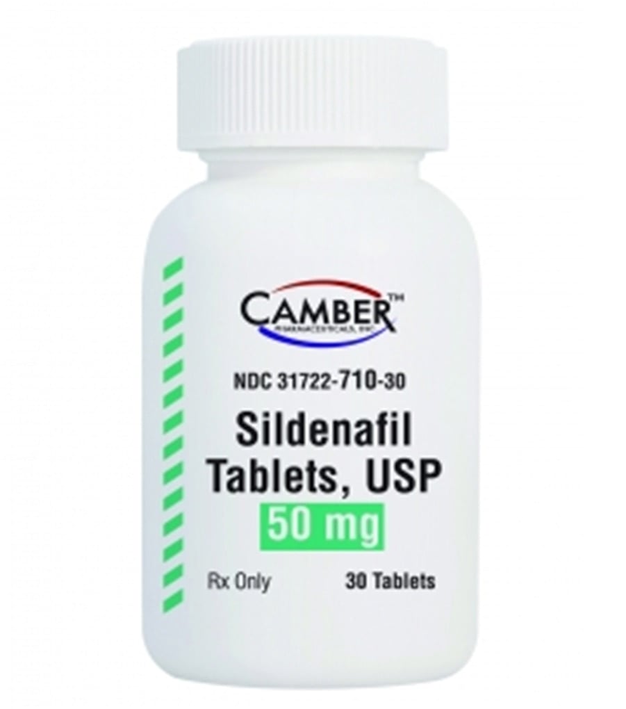 Sildenafil Citrate Tablets, 50mg, 30/Bottle, Camber Pharmaceuticals