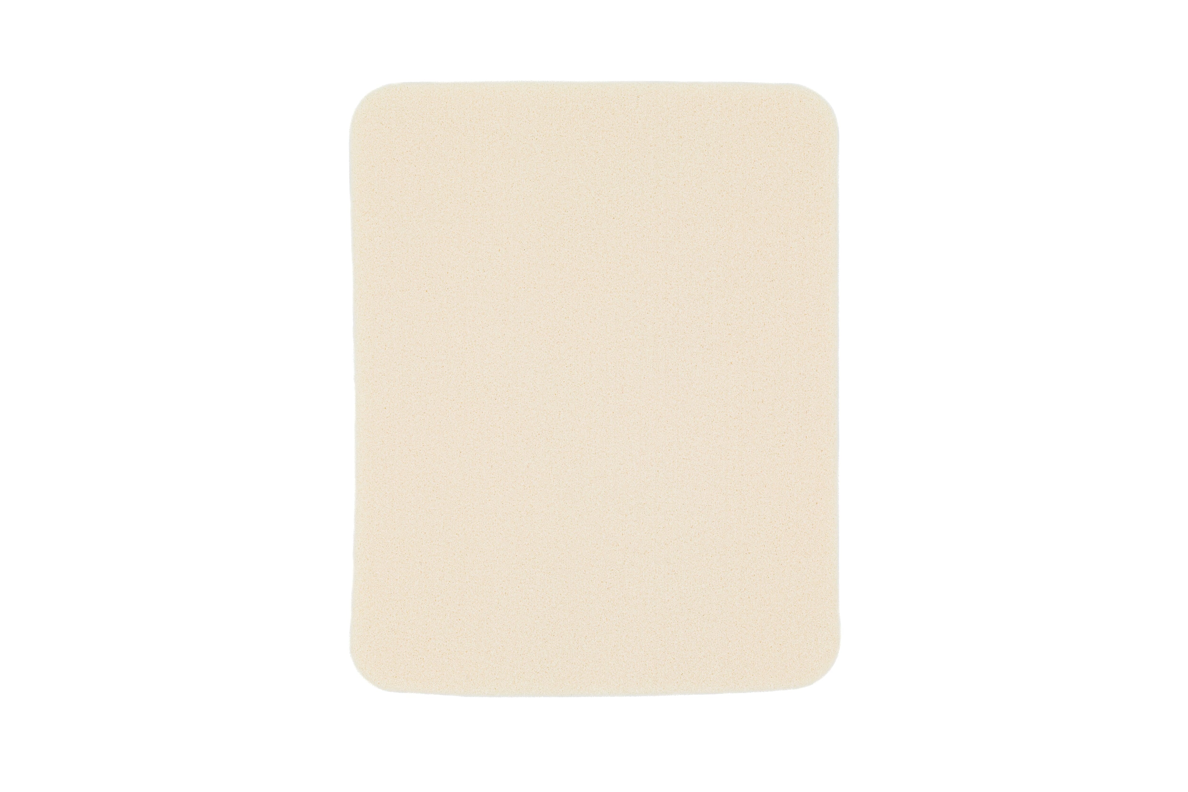 ZeniFOAM Ag Polyurethane Foam Non-Border Dressing, 4x5" Sterile Rectangle, Non-Adhesive, Non-Adherent, Tan