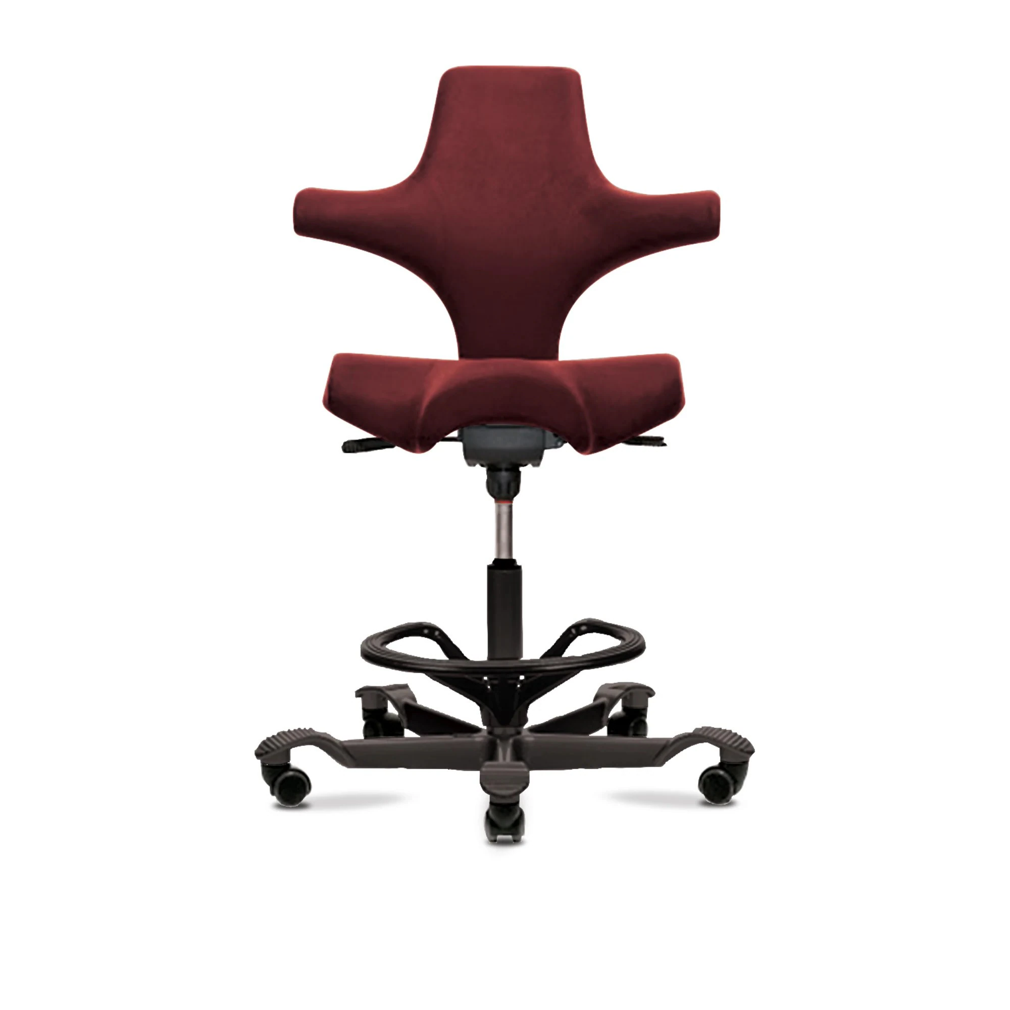 Marketlab Ultrasound Ergonomic Chair, Burgundy, 01KT0J08WJ51WR2YCJ3SDKDKJ6