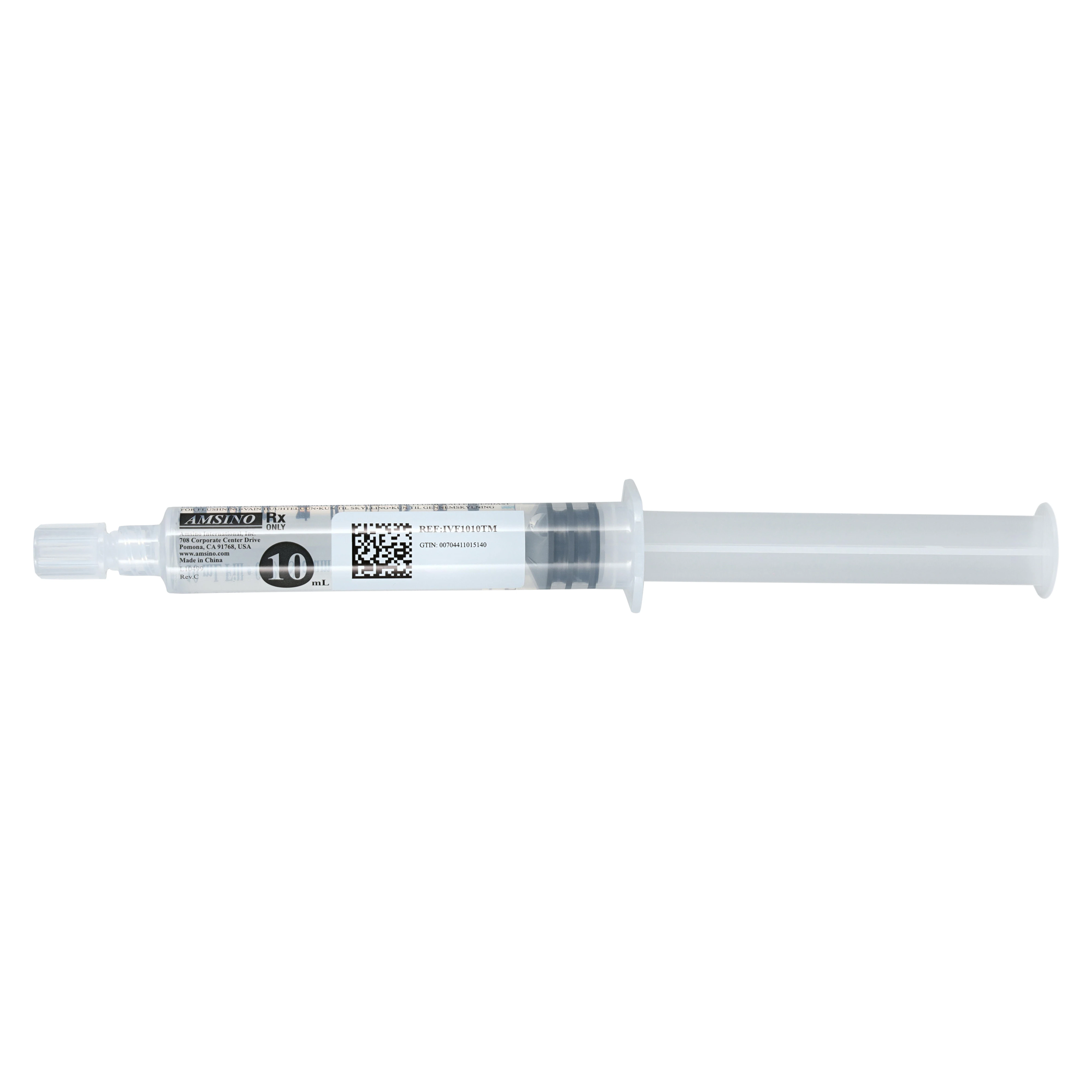 AmSafe Saline Flush Syringe, 0.9% Sodium Chloride Injection, Prefilled, 10mL, 30/Box