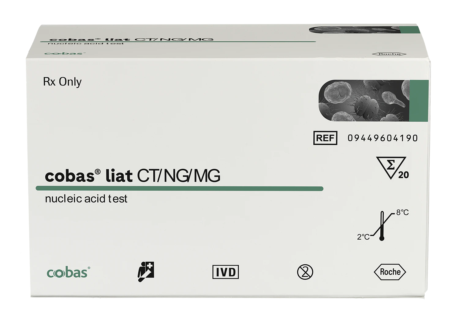 cobas Liat CT/NG PCR Test, CLIA Waived, 20 Tests/Box
