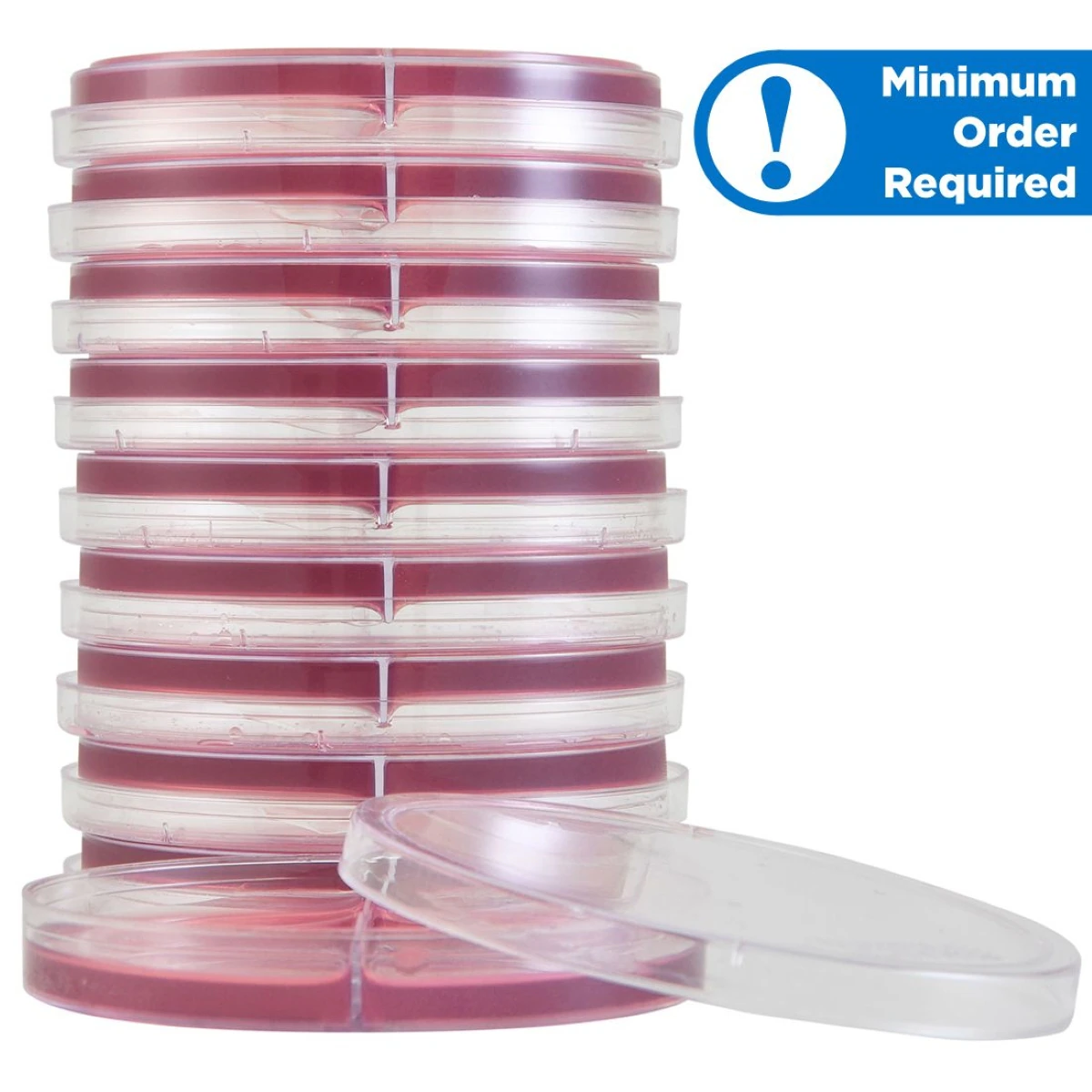 HardyCHROM Biplate Media, Blood Agar / UTI, 10 mL, 15x100mm, 10/Package