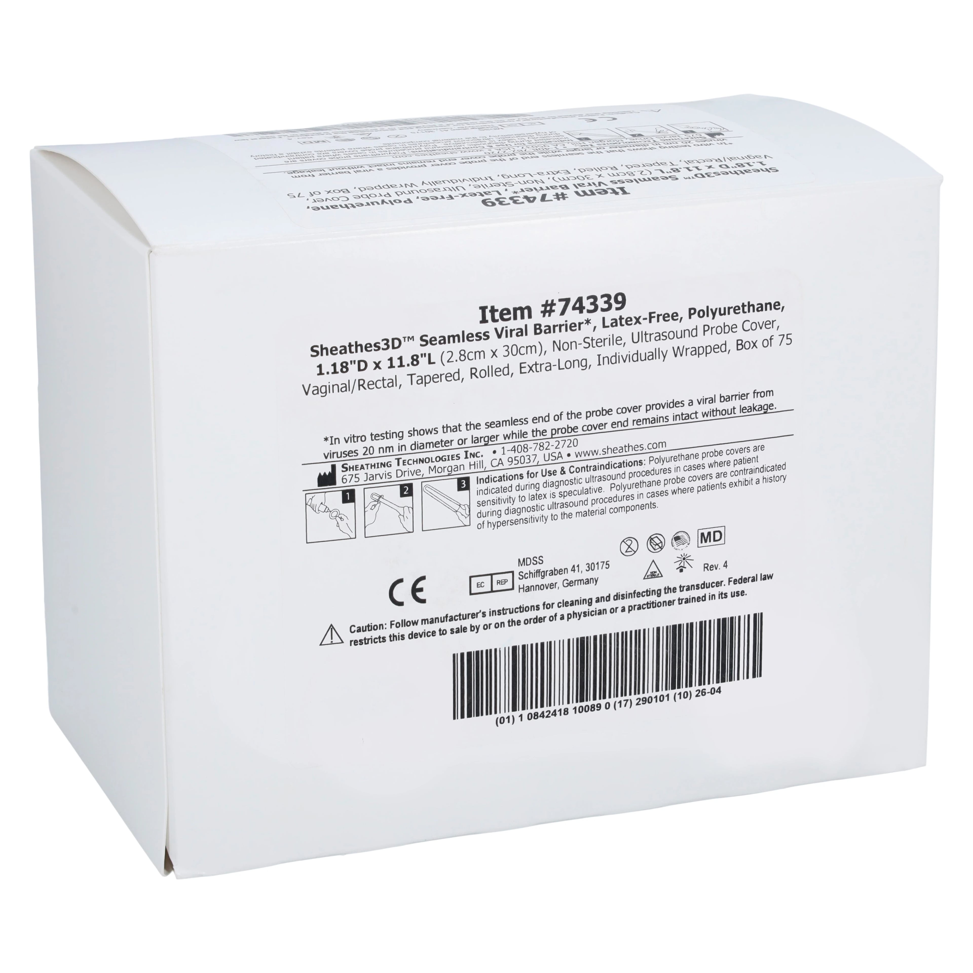 Sheathing Technologies Ultrasound Probe Cover, 75/Box