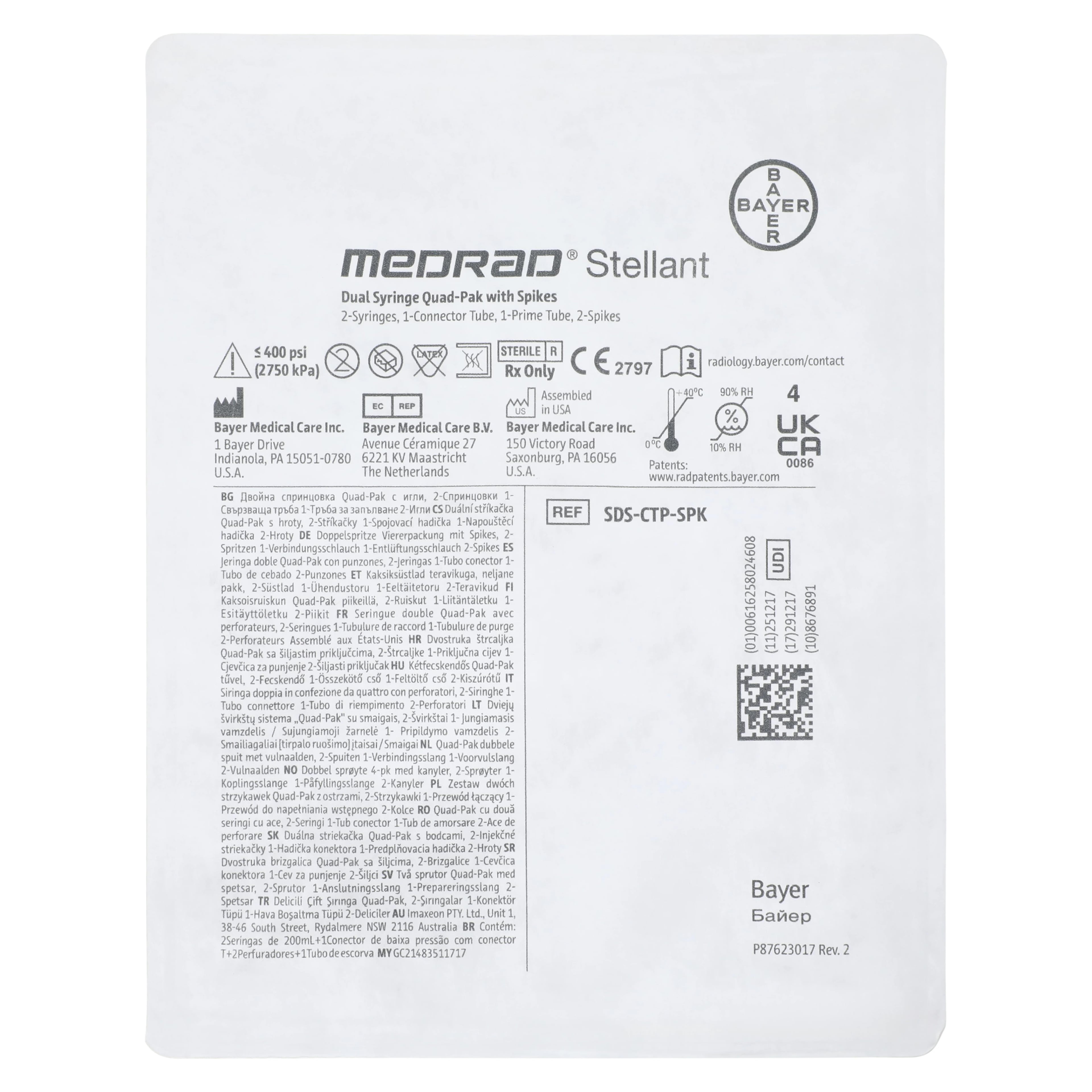 Medrad CT Syringe Kit, 20/Box