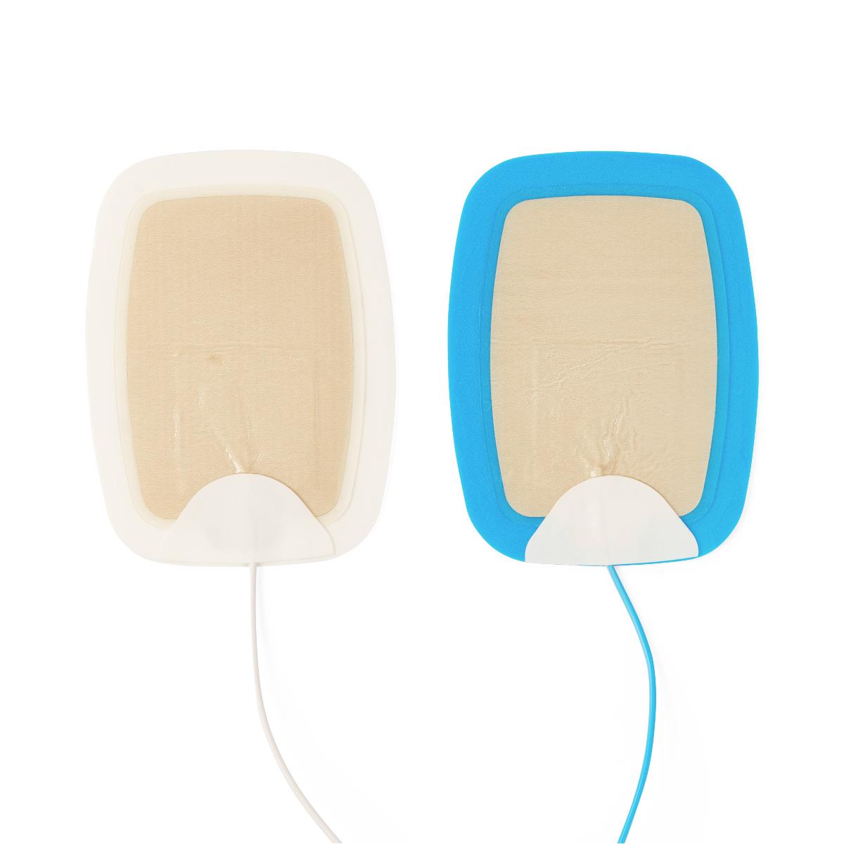Medline Defibrillator Pads, Adult/Child, Radiotransparent, 60" Cable, 10/Case