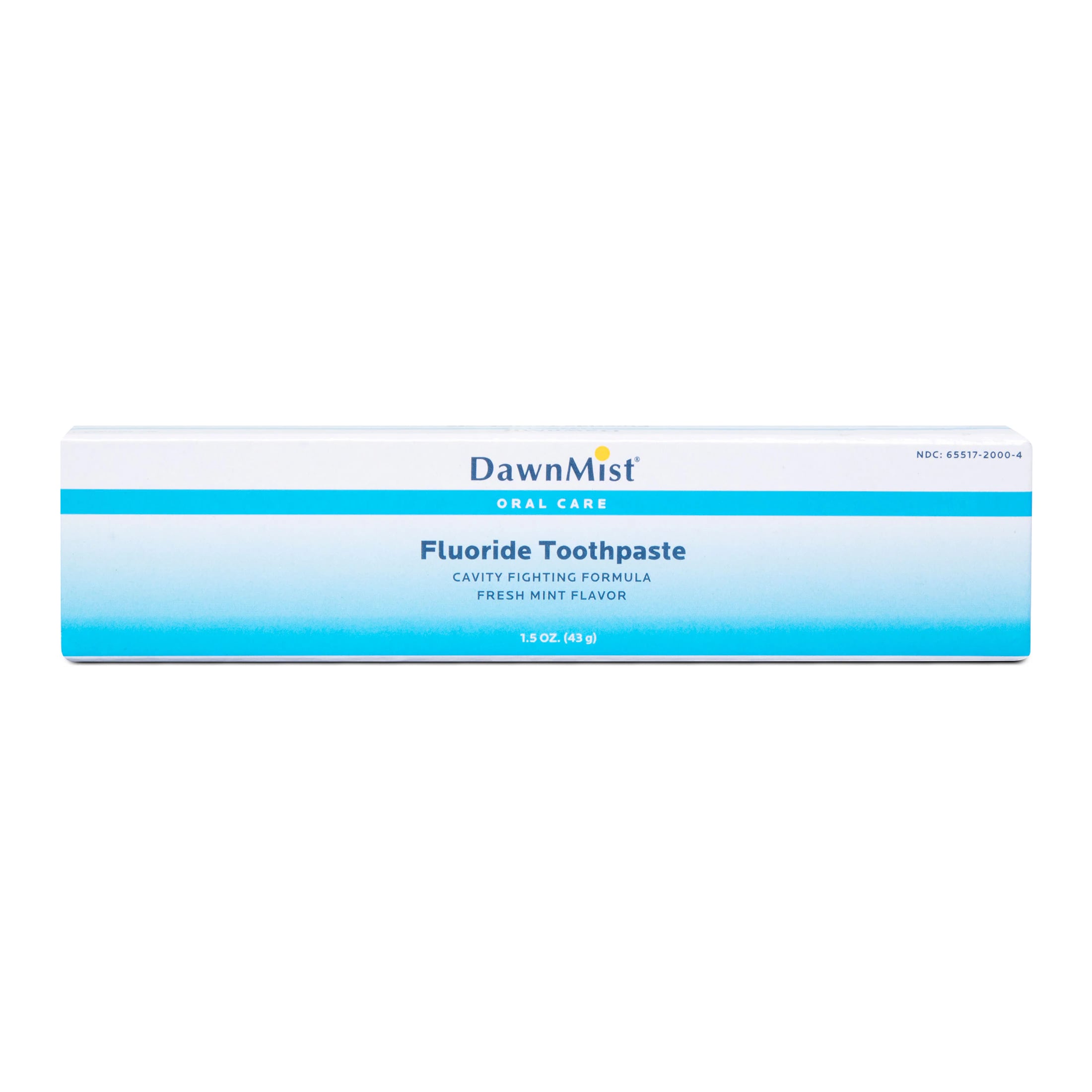 DawnMist Mint Toothpaste, Fluoride, 1.5 oz, 144/Case