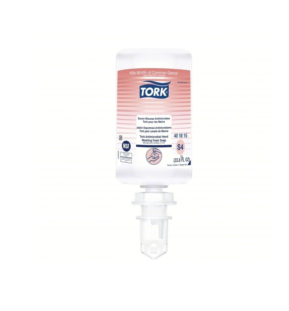 Tork Foam Hand Soap Refill Cartridge, Fragrance Free, 1000 mL, 6 Refill Bottles per Package