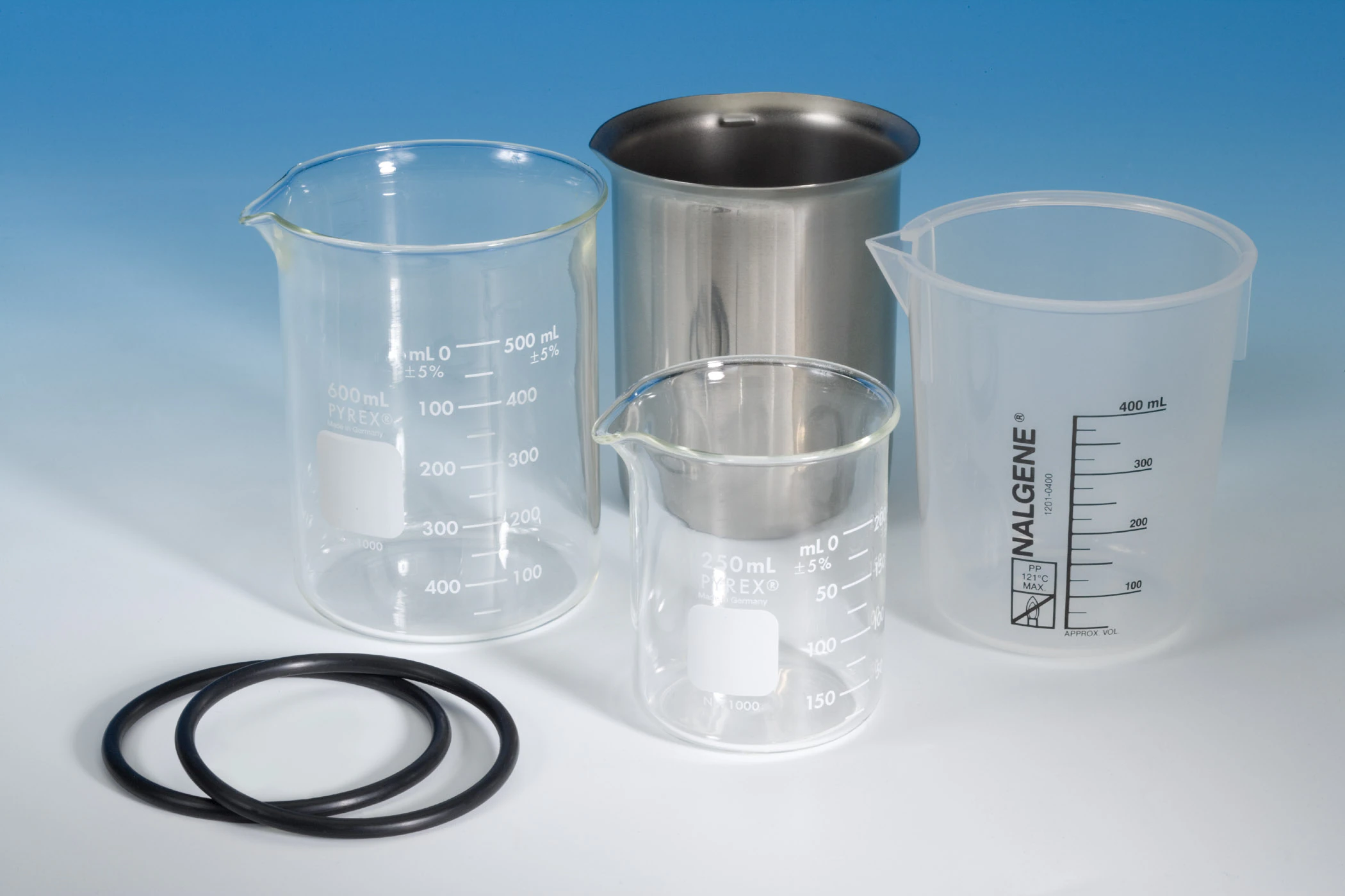 Branson Polypropylene Beaker, 400ml, for Benchtop Ultrasonic Cleaners
