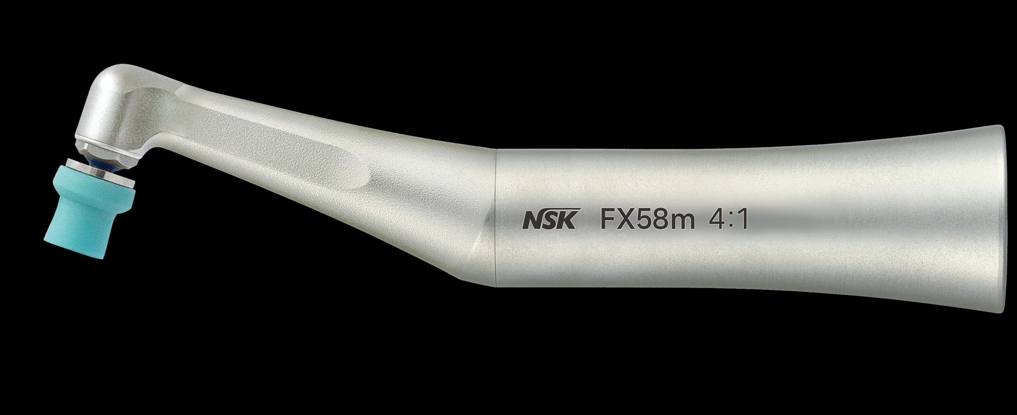 NSK FX58M Slow Speed Air-Driven Handpiece, 4:1 Reduction, Stainless Steel, NSK Backend, CA13210001