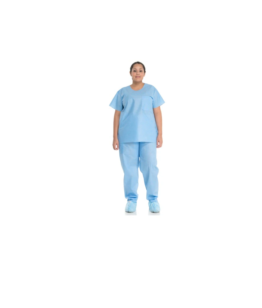 Halyard Scrub Pants, X-Large, Blue, Non-Sterile, Disposable, 48/Case
