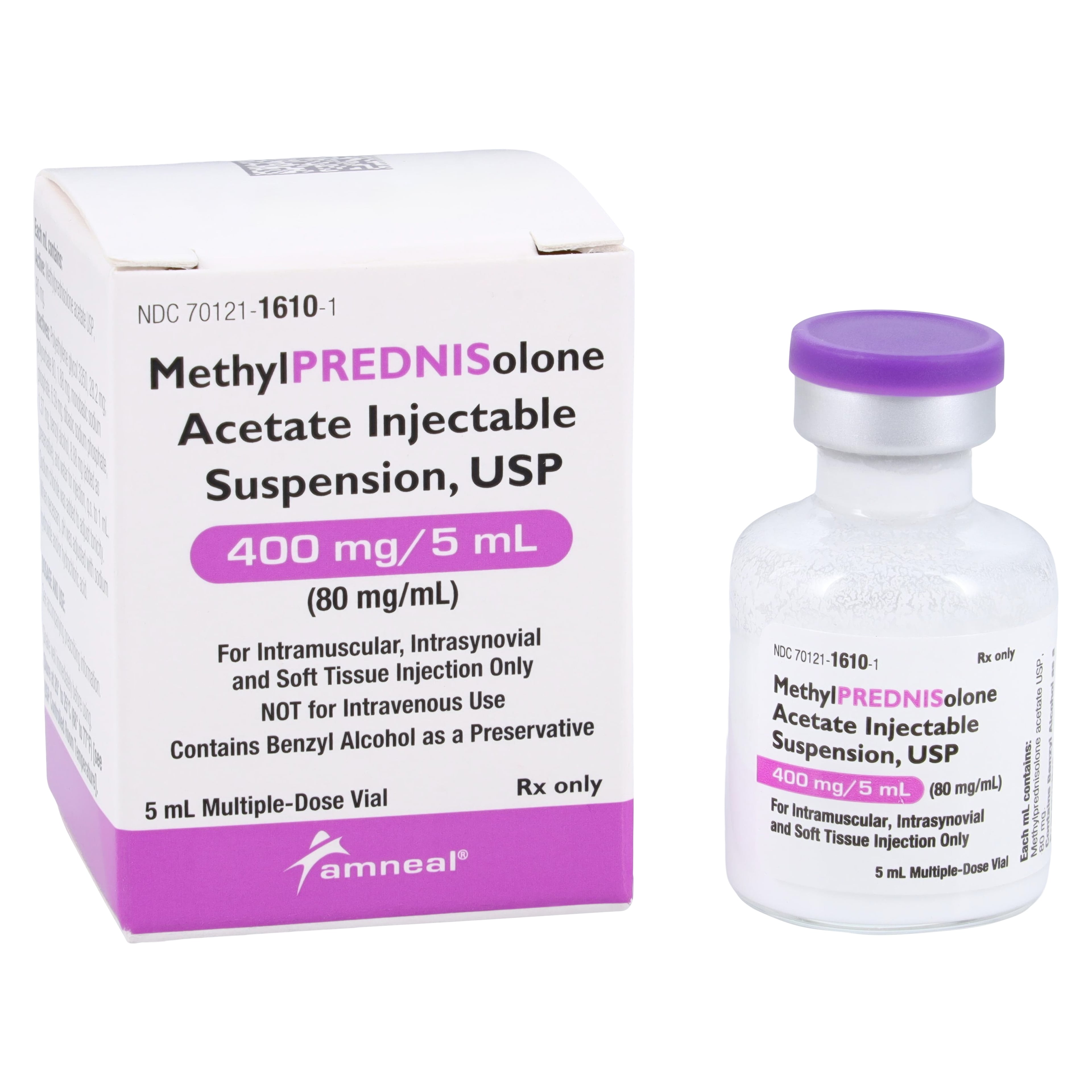 Methylprednisolone Acetate Injection 80mg/mL MDV 5mL, Amneal