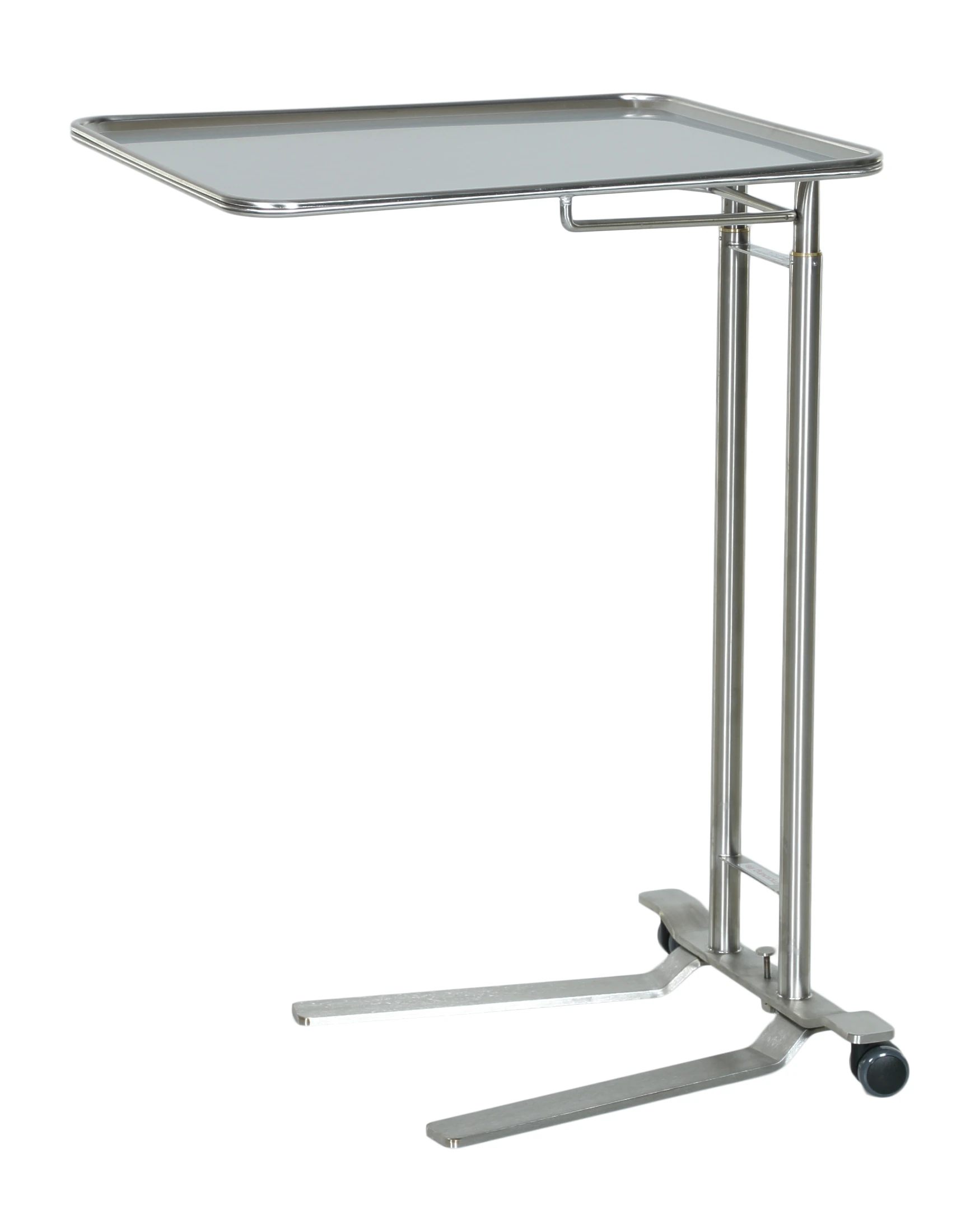 Acral Med Mayo Stand with 20" x 25" Tray, 75 lbs Ball Bearing Casters