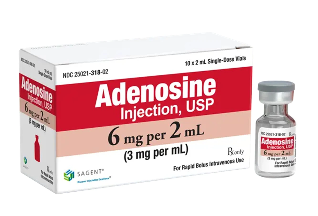 Adenosine Injection 3mg/mL SDV 2mL, 10/Package