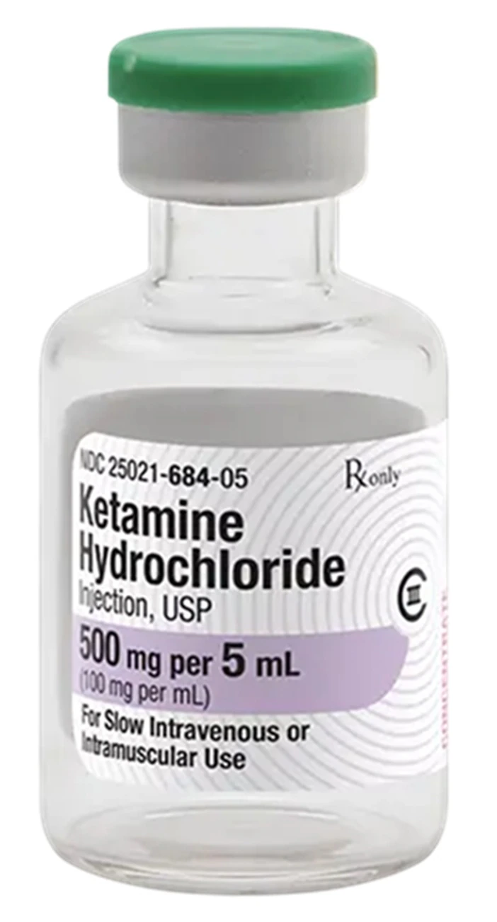 Ketamine HCl Injection, 100mg/mL, Multi-Dose Vial, 5mL, 10/Package, Sagent Pharmaceuticals