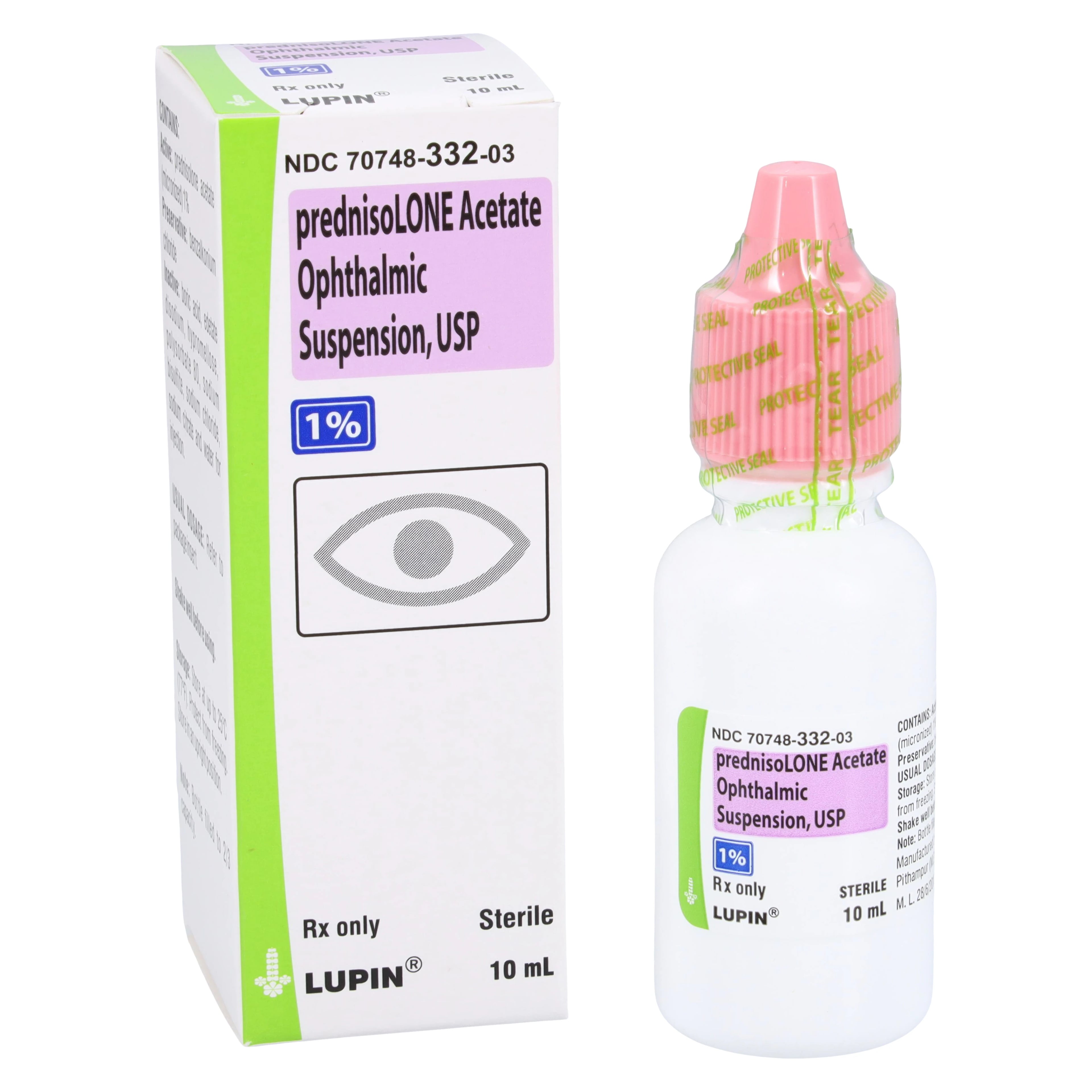 Prednisolone Acetate Ophthalmic Suspension 1%, 10mL Bottle, Lupin Pharmaceuticals