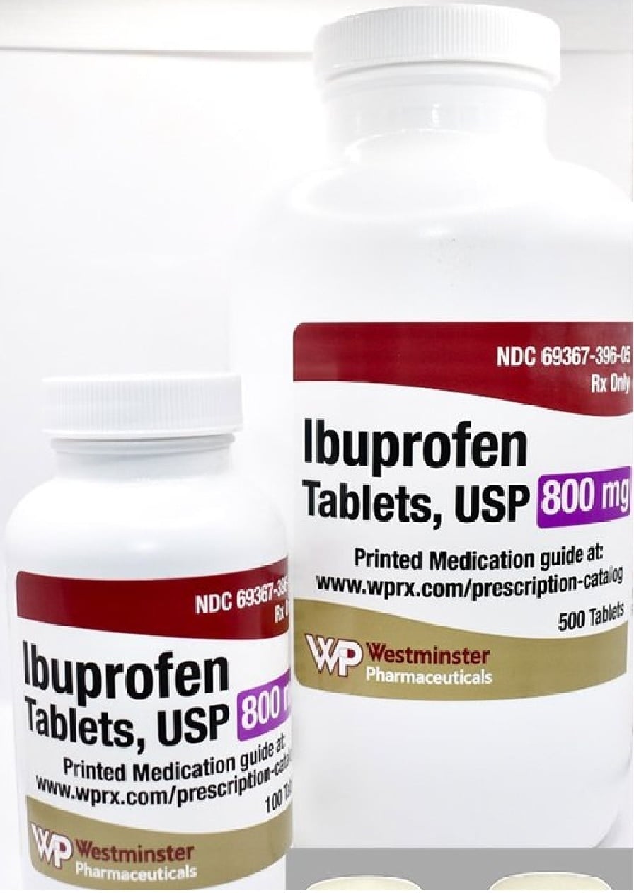 Ibuprofen Tablets 800mg, 500/Bottle