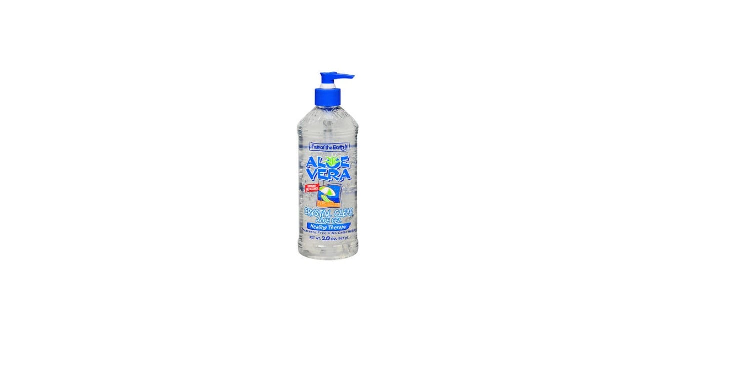 Fruit of the Earth Crystal Clear Aloe Vera Gel, Fragrance Free, 20 oz Pump Bottle