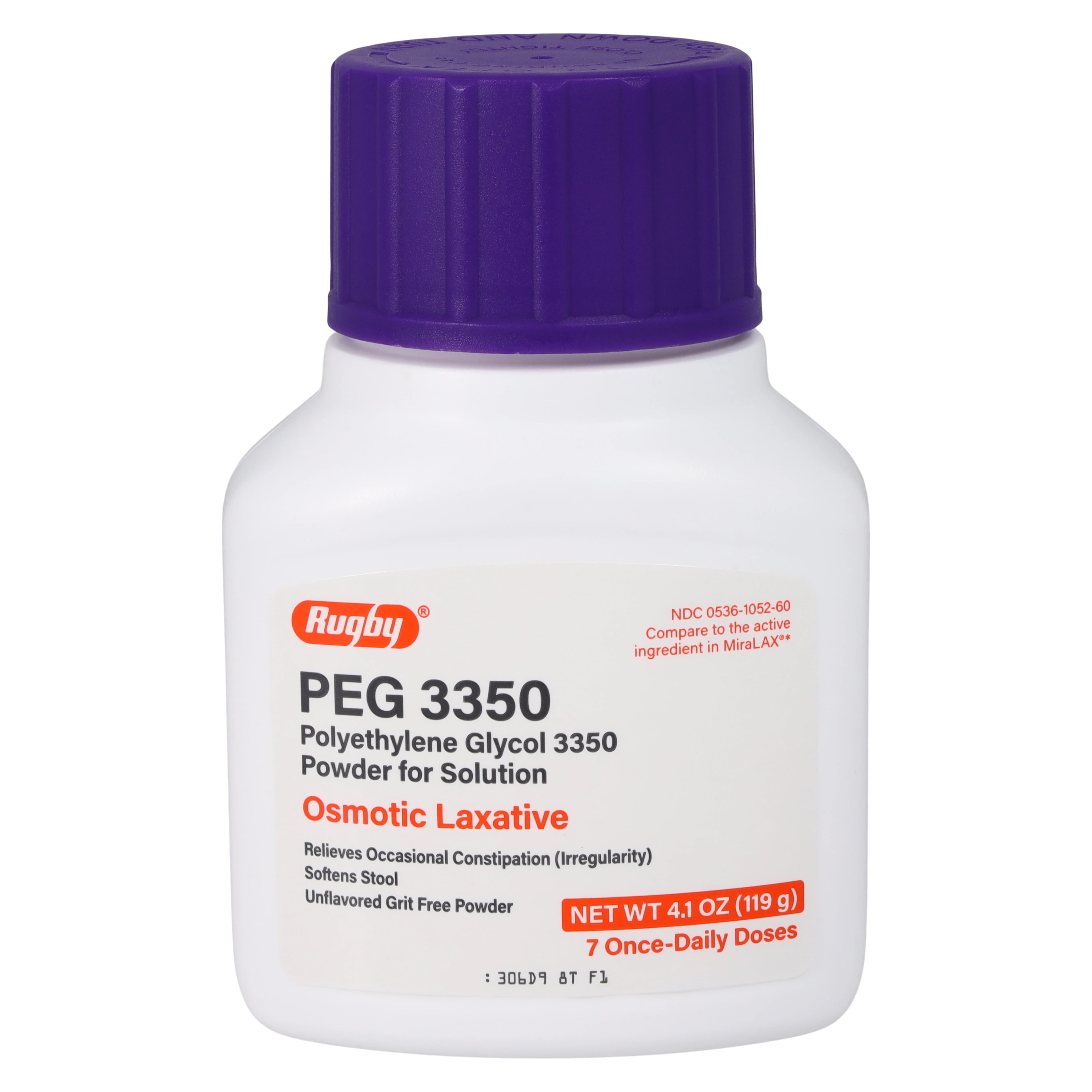 Polyethylene Glycol 3350 Powder for Solution, 17g/Dose, 119g Bottle