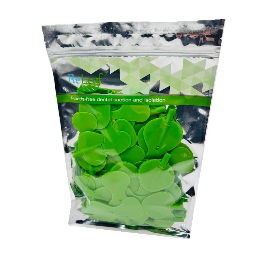 ReLeaf Restorative Leaves, Medium (Regular), Disposable Vented HVE Leaf Tips, 50/Bag, RLF10022