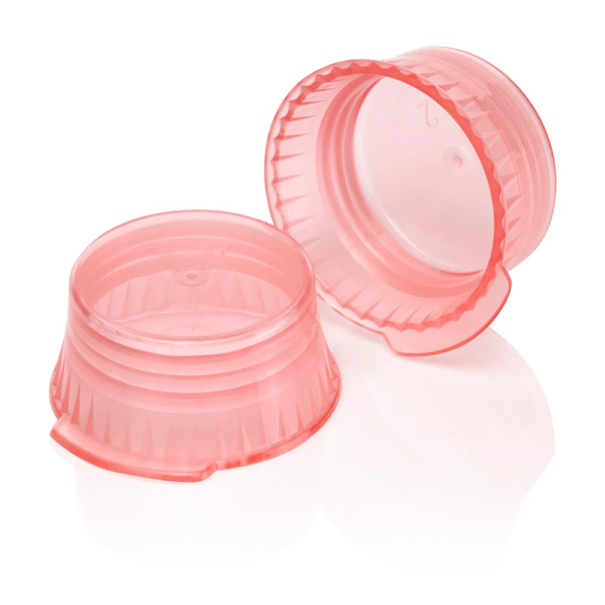 Globe Scientific Snap Cap for Glass and Evacuated Tubes, Red, 16mm, 1000/Bag