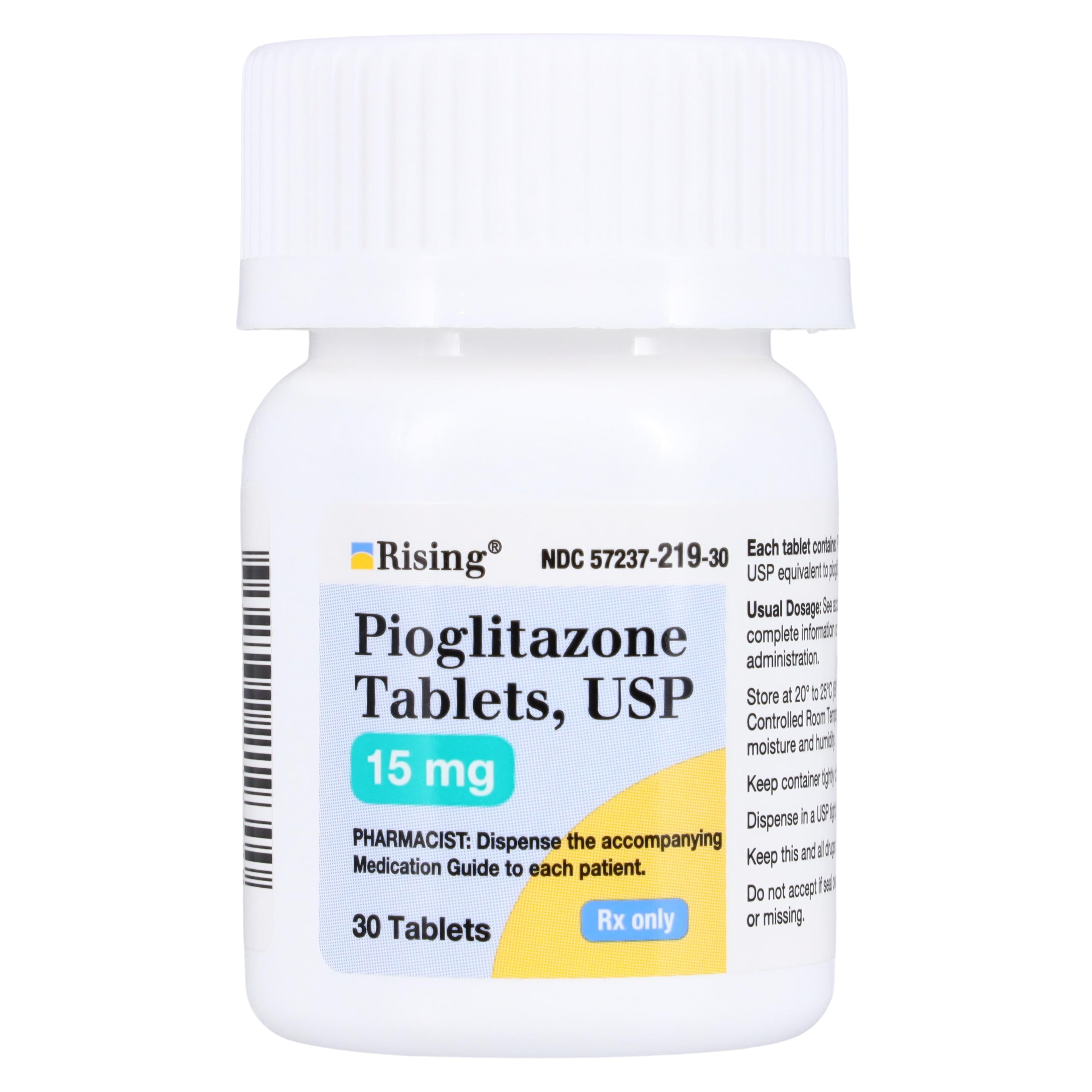 Pioglitazone HCl Tablets 15mg, 30/Bottle, 01KT0J07Z6A8M5X5EZR6X1DB5H