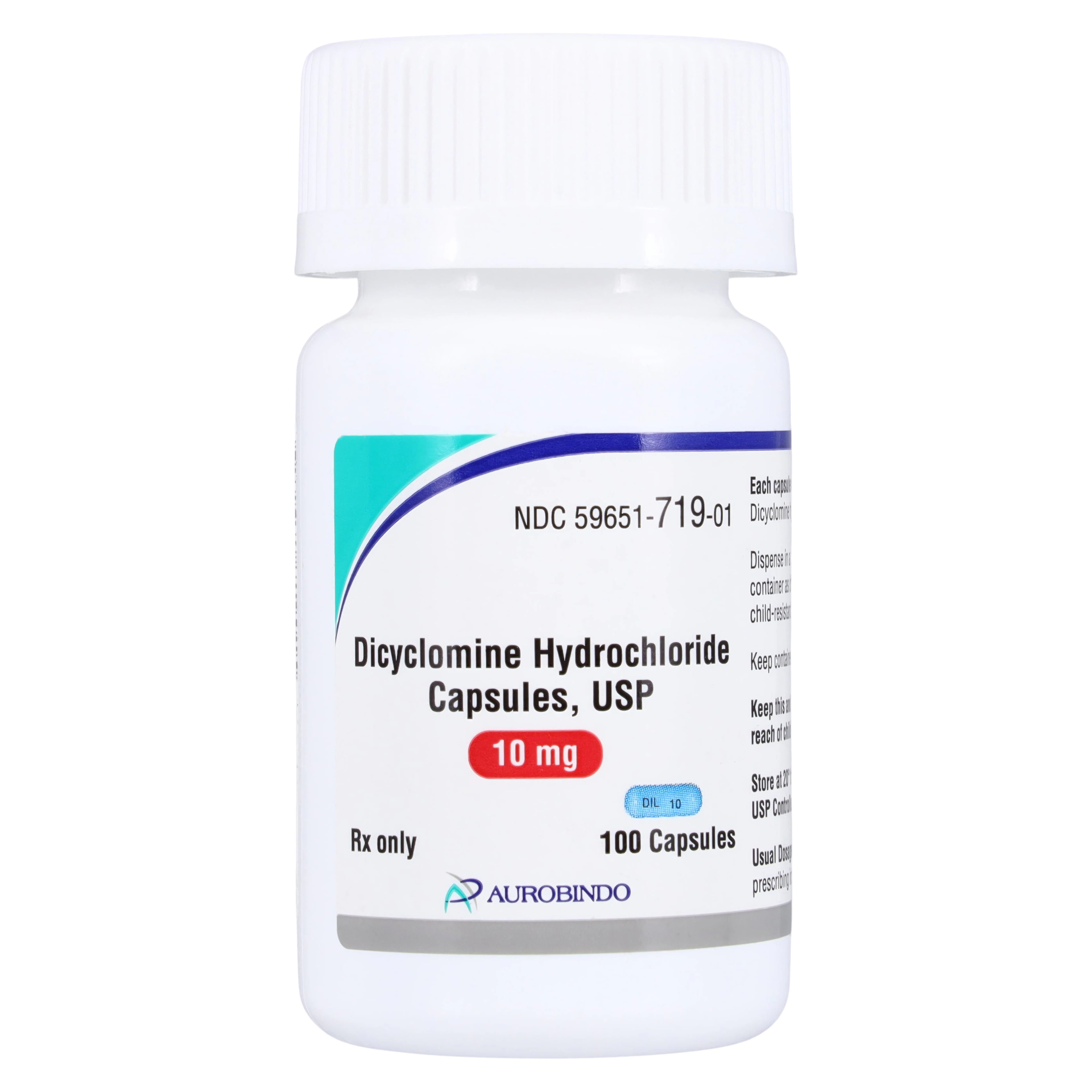 Dicyclomine HCl Capsules 10 mg, 100/Bottle, Lannett