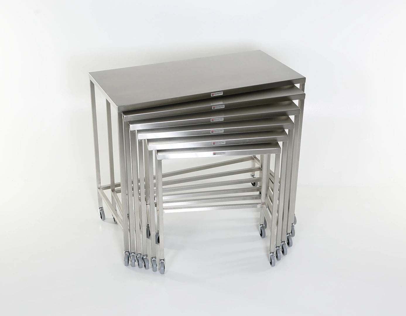 Acral Med Stainless Steel Instrument Table, 20" x 40" x 38"