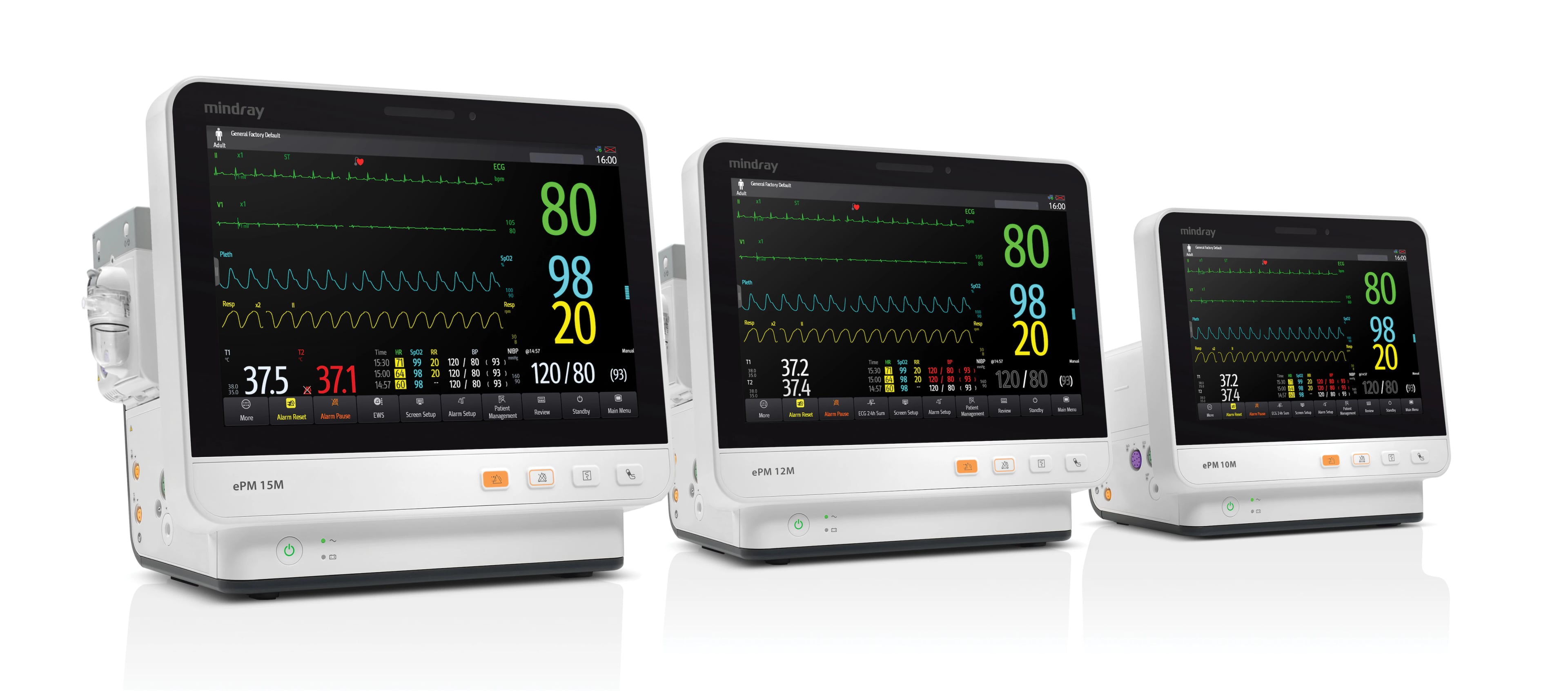 Mindray ePM 10M ECG Patient Monitor, 10" Color Touchscreen