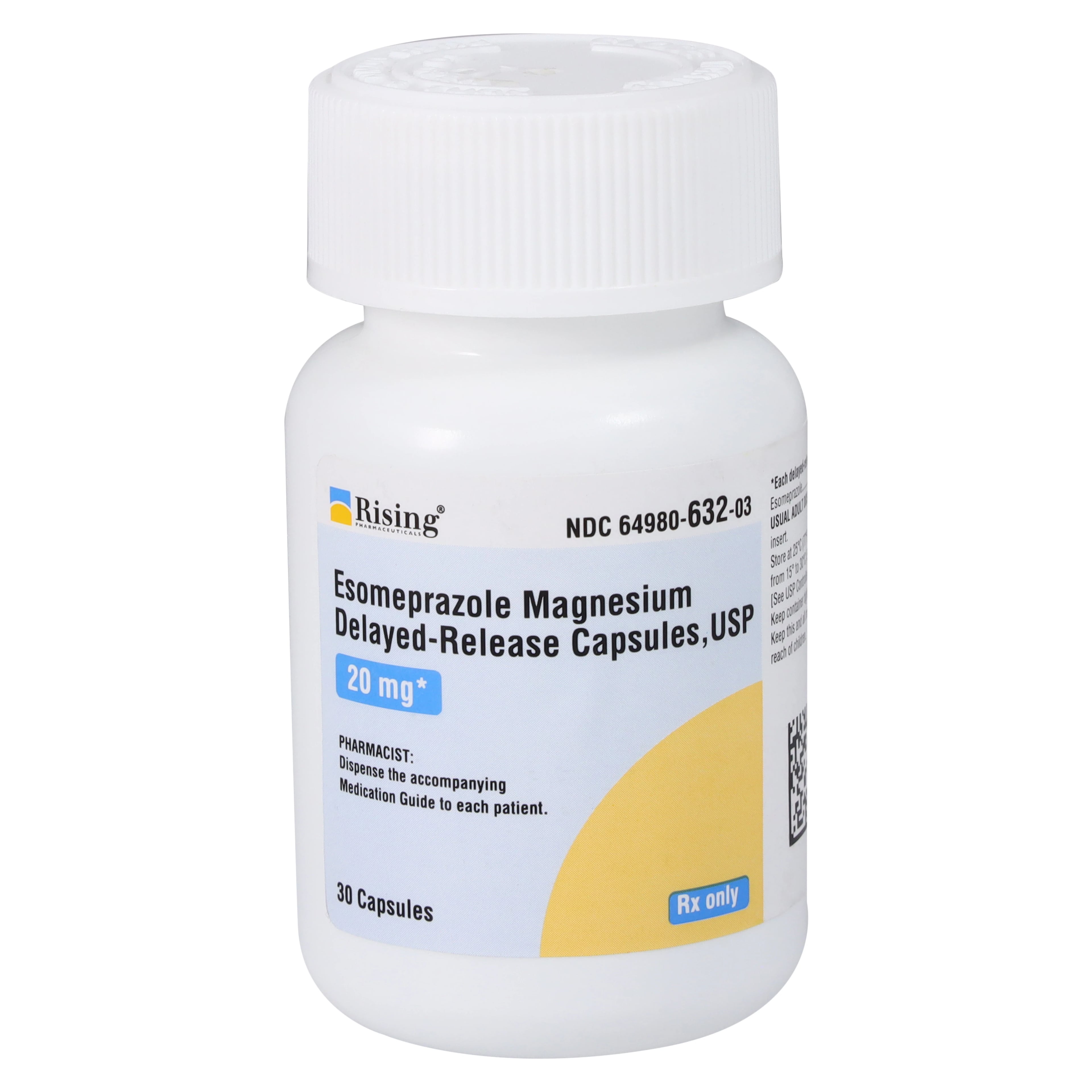 Esomeprazole Magnesium DR Capsules, 20mg, 30/Bottle, Rising Pharmaceuticals