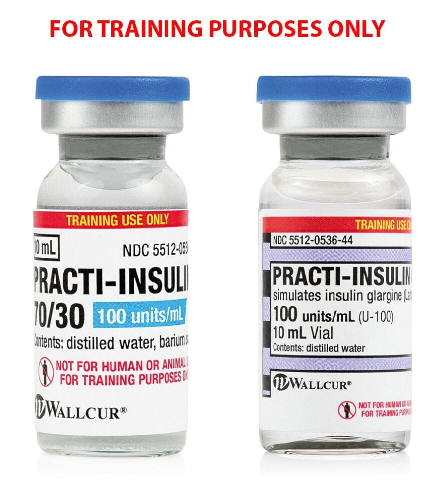 Practi-70/30 & Glargine Pack Insulin Simulated Medication, 2x20/Pkg